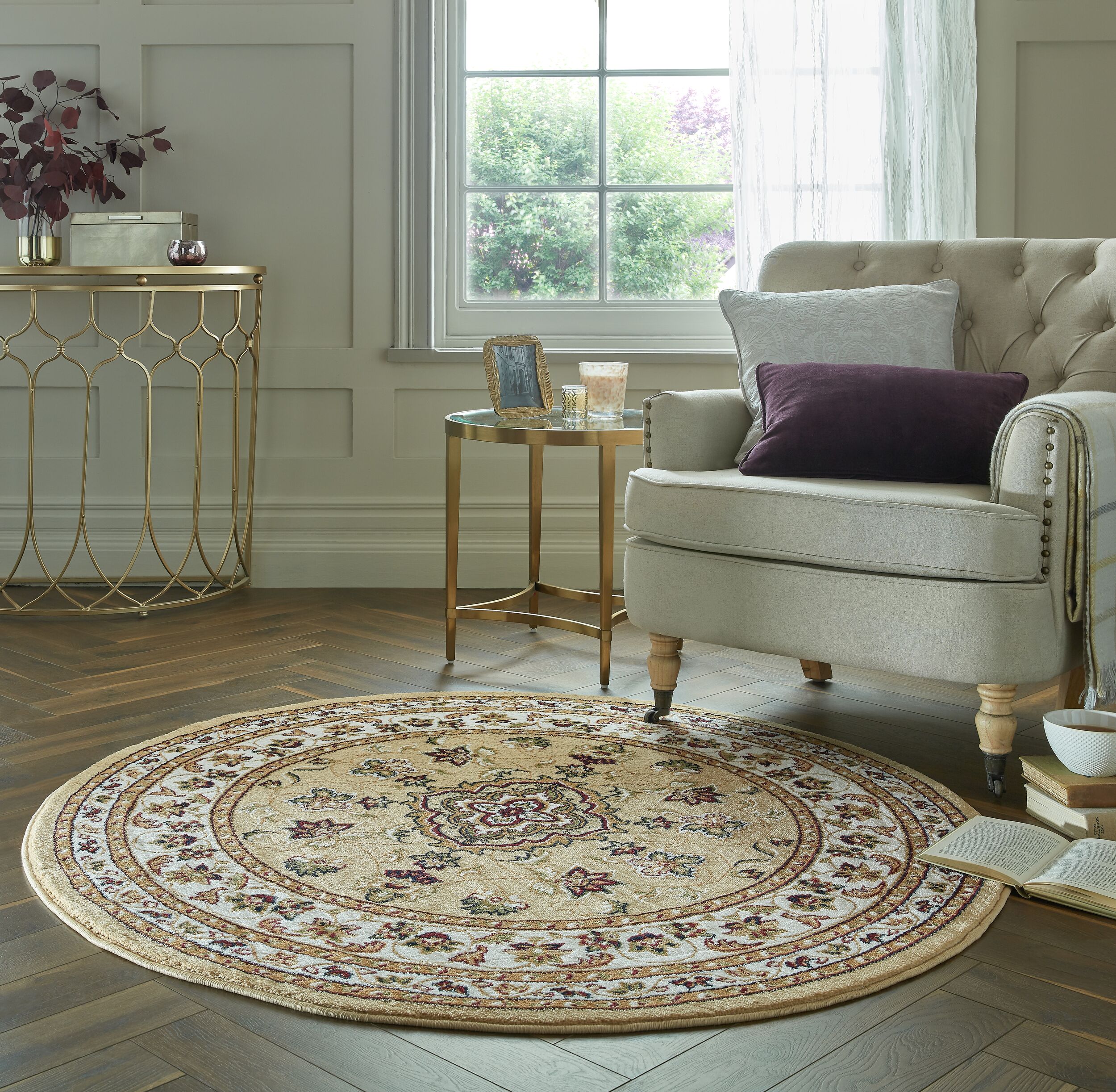 flair-rugs-sherborne-vintage-muster-teppich image 6