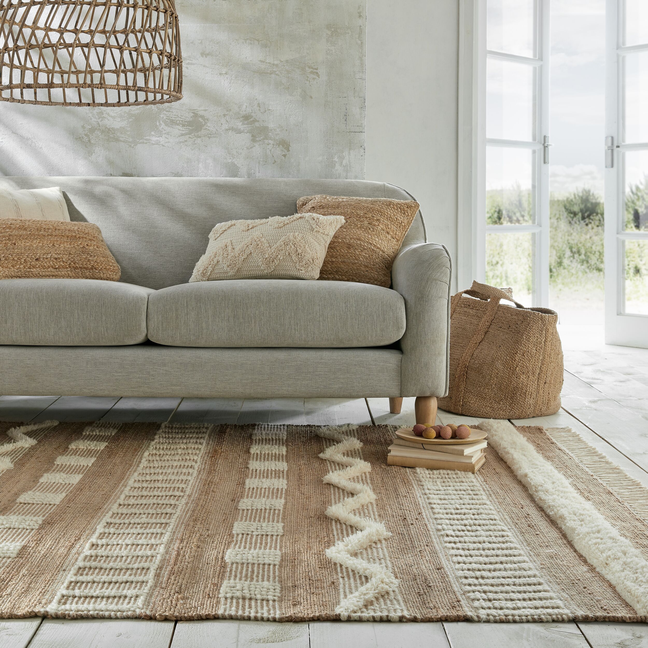 flair-rugs-medina-jute-weave-streifen-teppich-naturfaser image 3