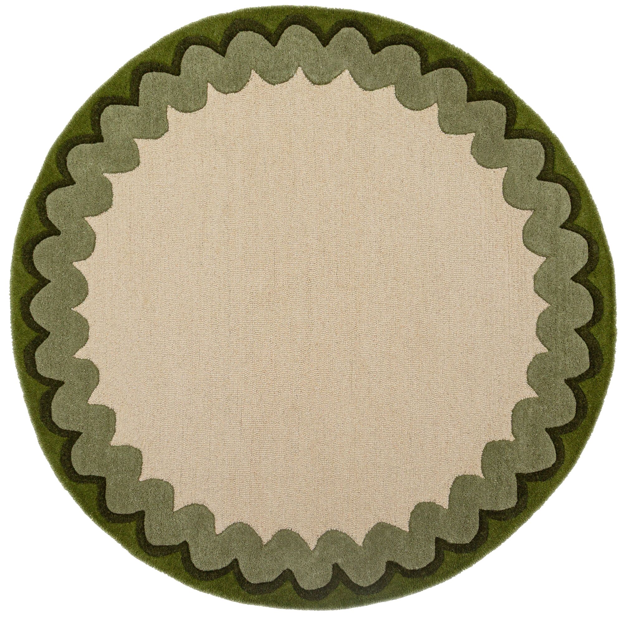 flair-rugs-wiggle-border-wool-runder-teppich image 2