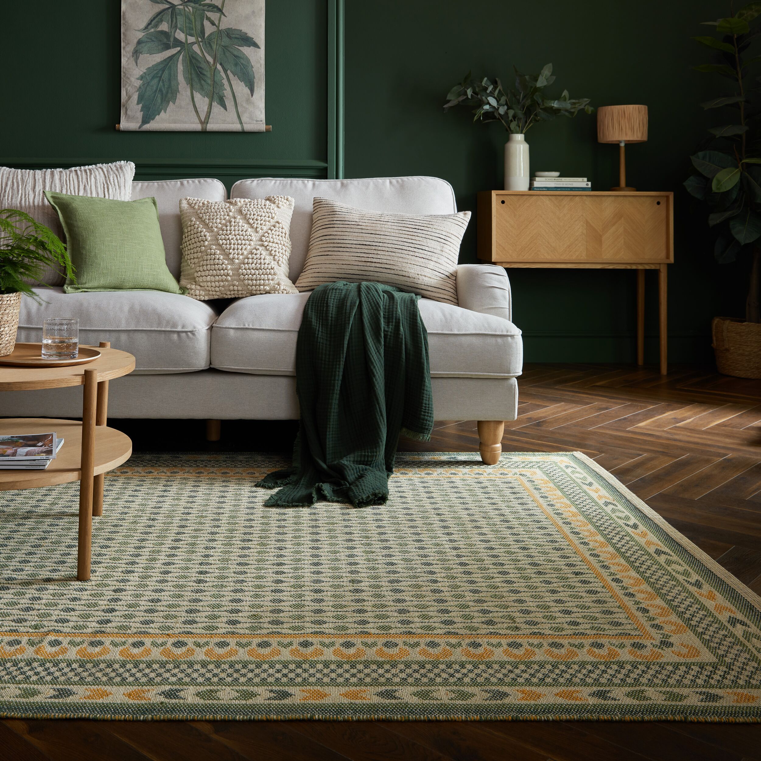flair-rugs-mara-jute-bord-ren-teppich-naturfaser image 1