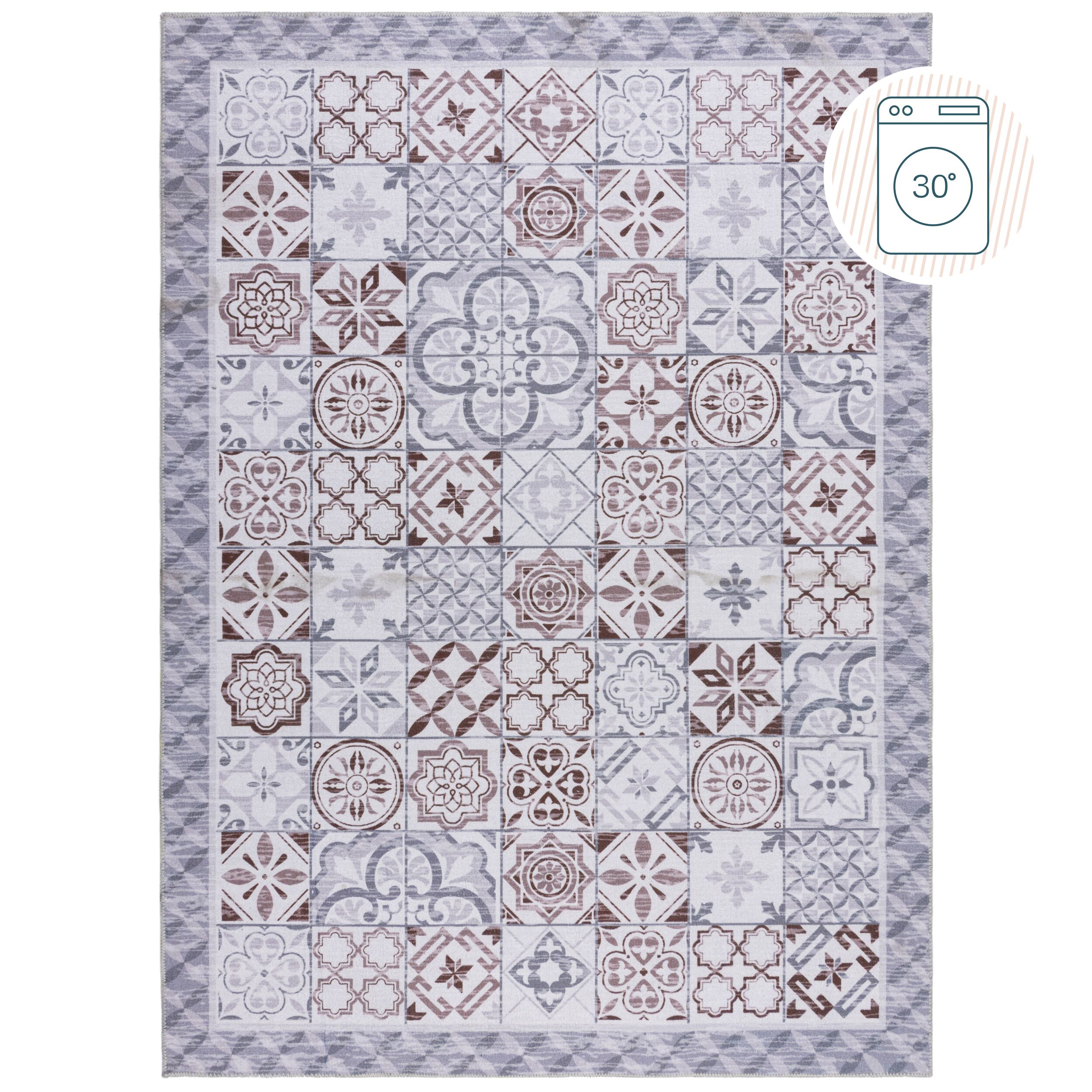 flair-rugs-morton-washable-geometric-teppich image 2
