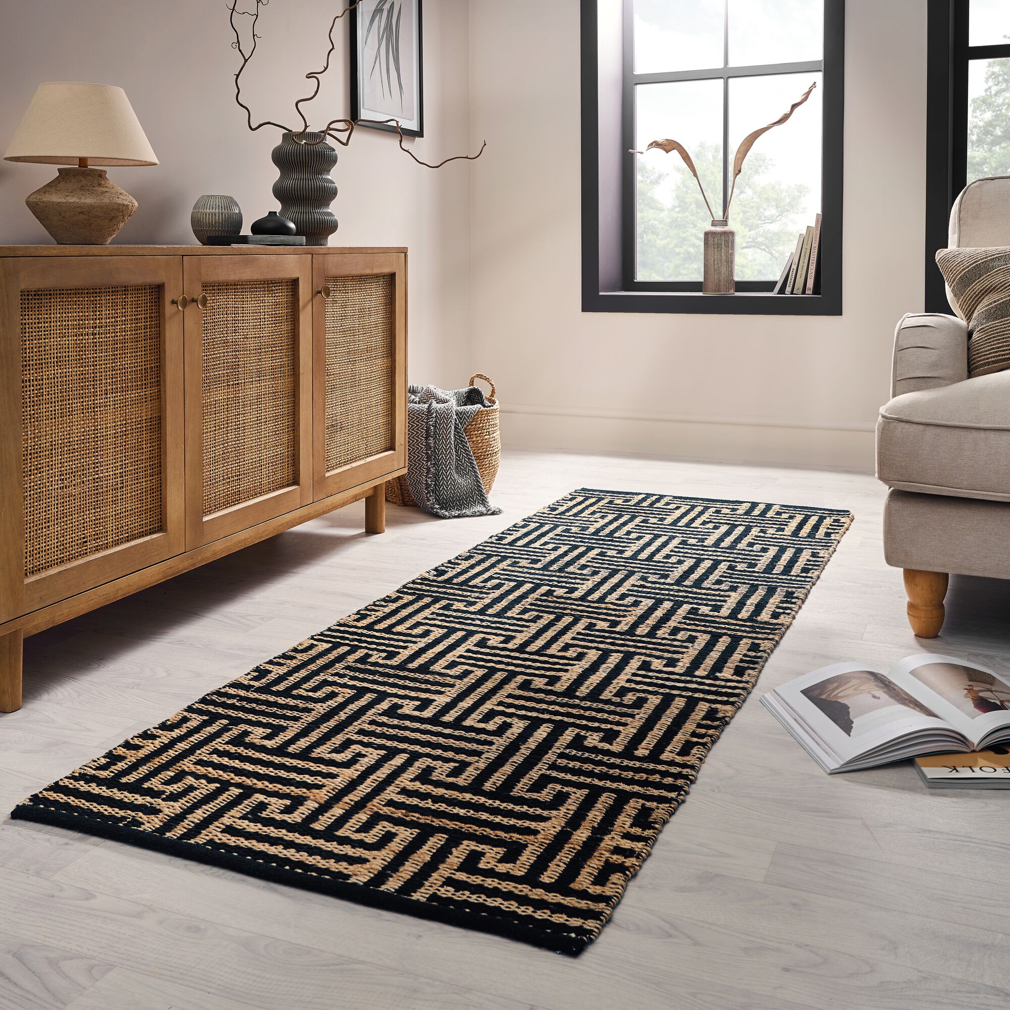 flair-rugs-meander-jute-mix-geometrie-l-ufer image 1