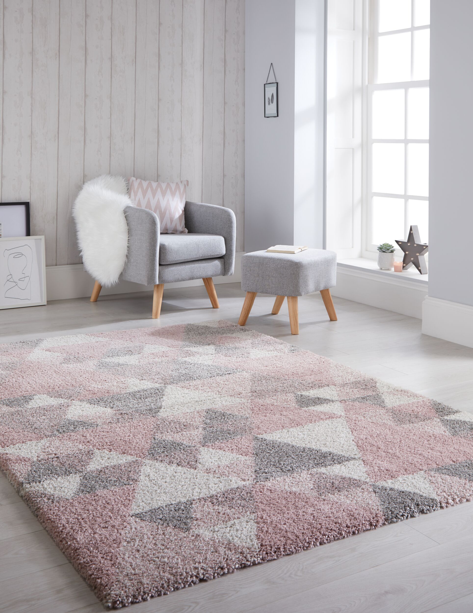 flair-rugs-nuru-shaggy-geometrie-teppich image 5