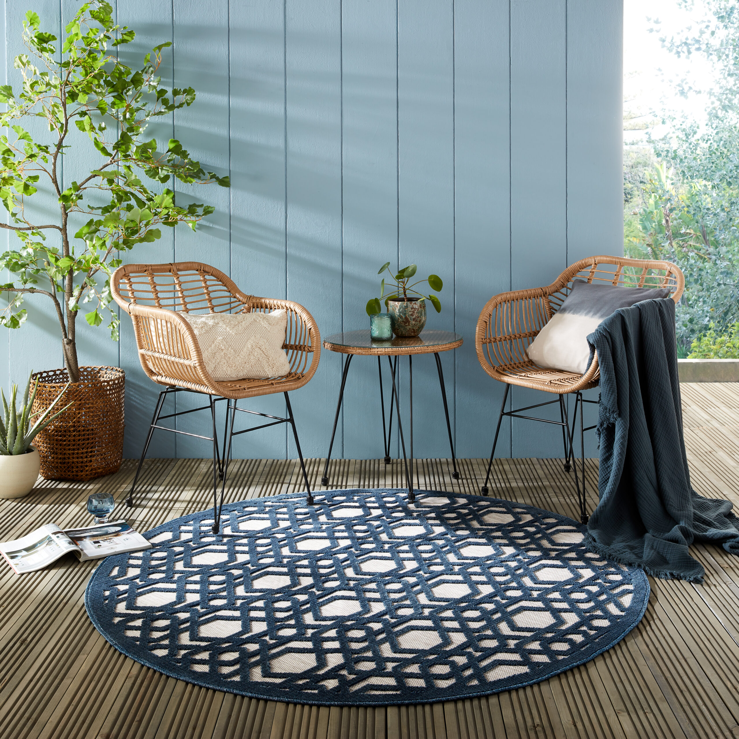 flair-rugs-oro-indoor-outdoor-geometrie-teppich image 3