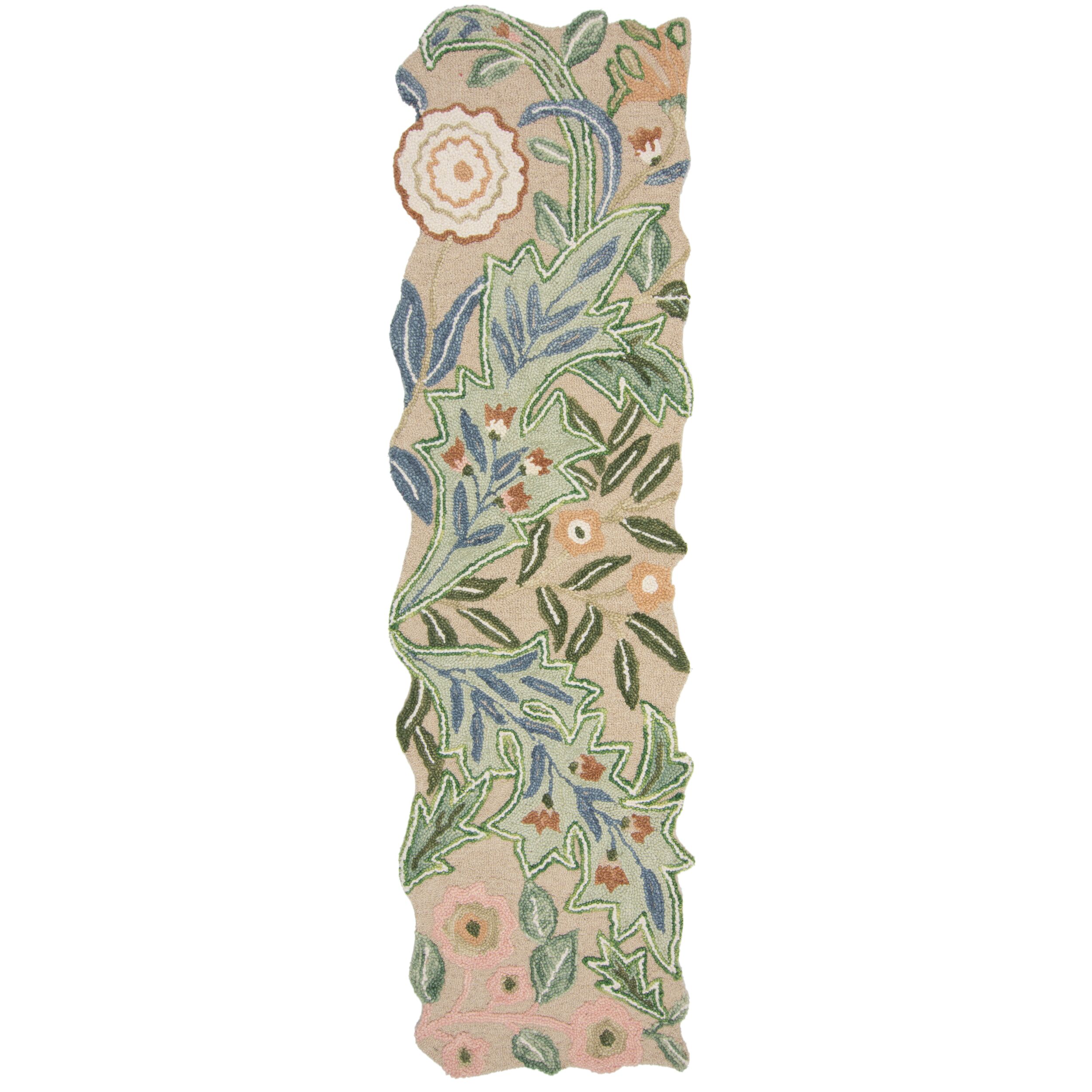 flair-rugs-bryony-shaped-floral-wool-runner-woll-l-ufer-spezialform image 2