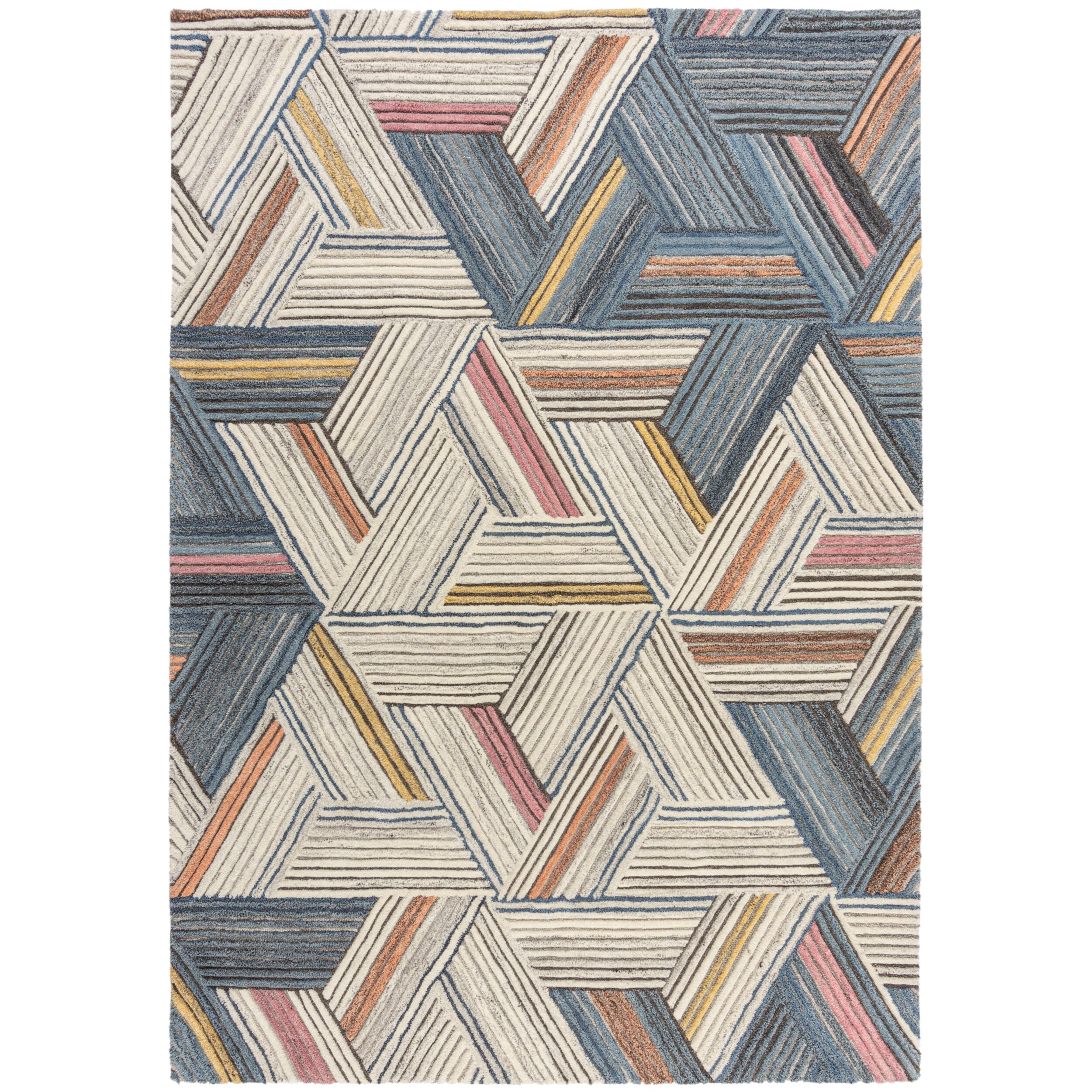 flair-rugs-ortiz-striped-geometric-designteppich image 2