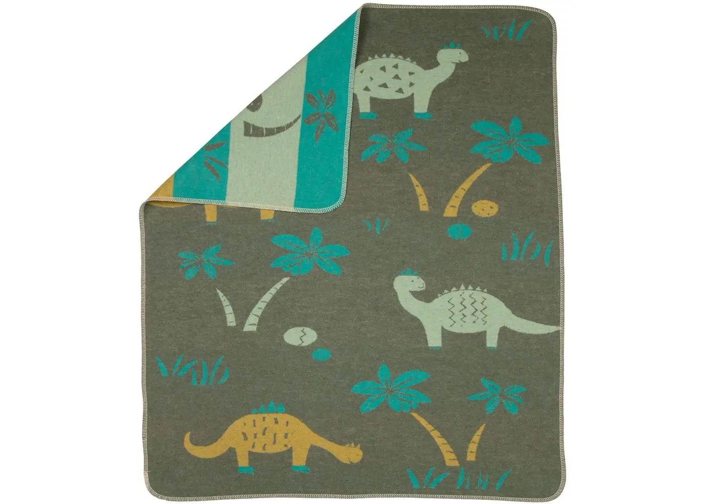 david-fussenegger-juwel-baby-und-kinderdecke-dinos-grs image 2
