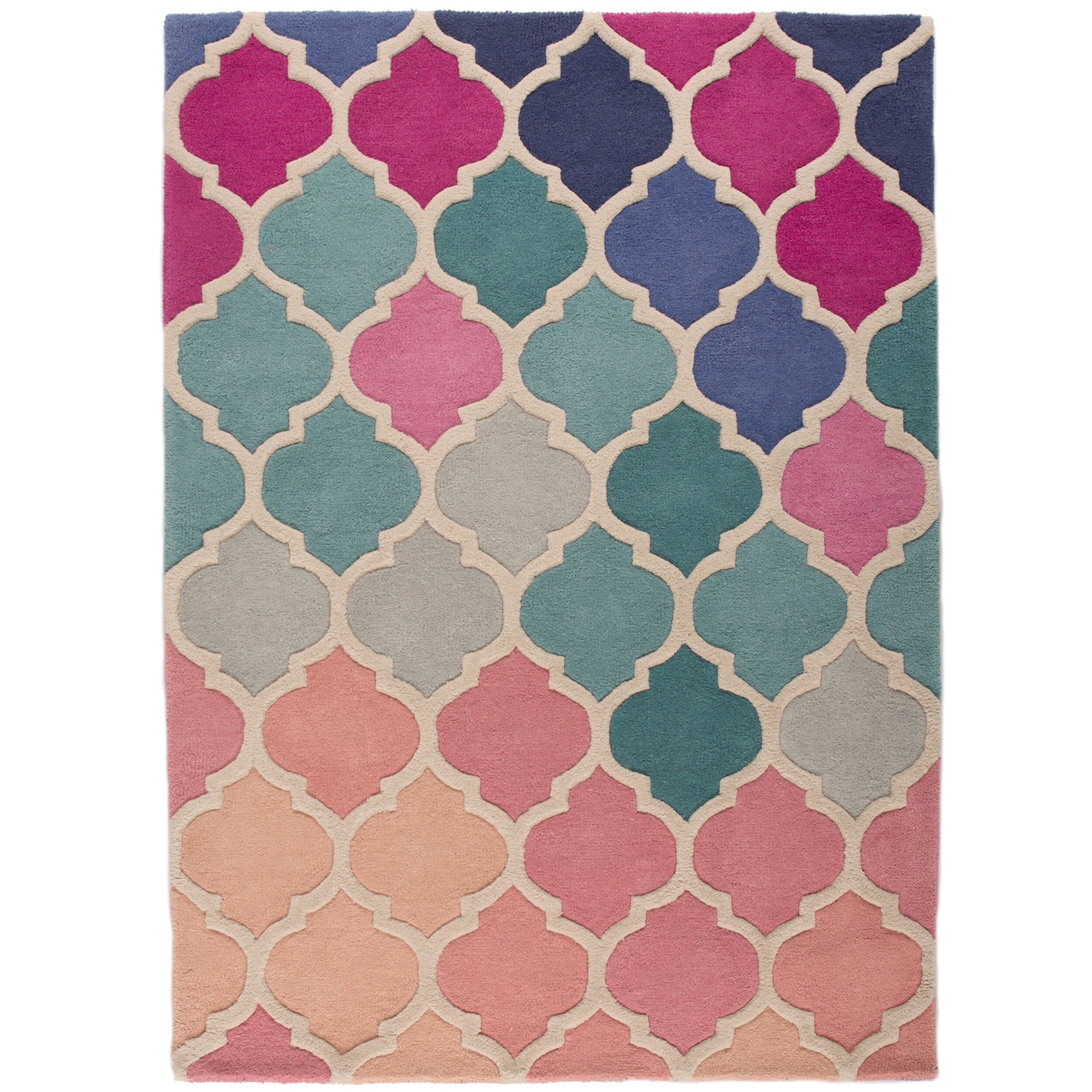 flair-rugs-rosella-wool-teppich-mit-geometrie-muster image 2