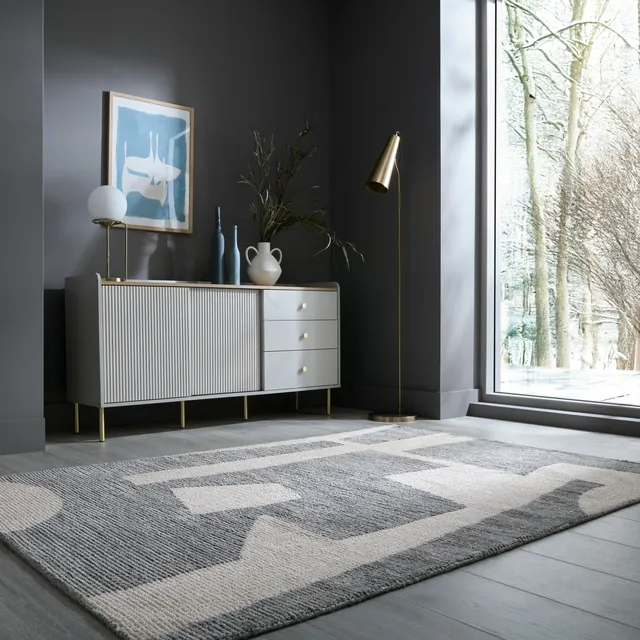 flair-rugs-rylan-teppich-geometrischer-design-teppich image 1