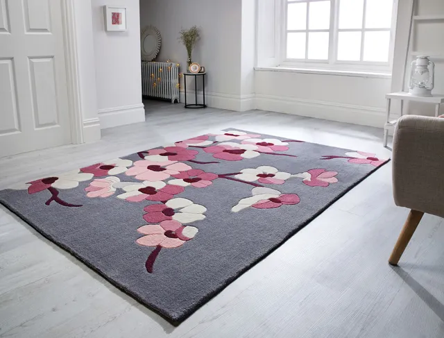 flair-rugs-blossom-floral-motiv-teppich image 1