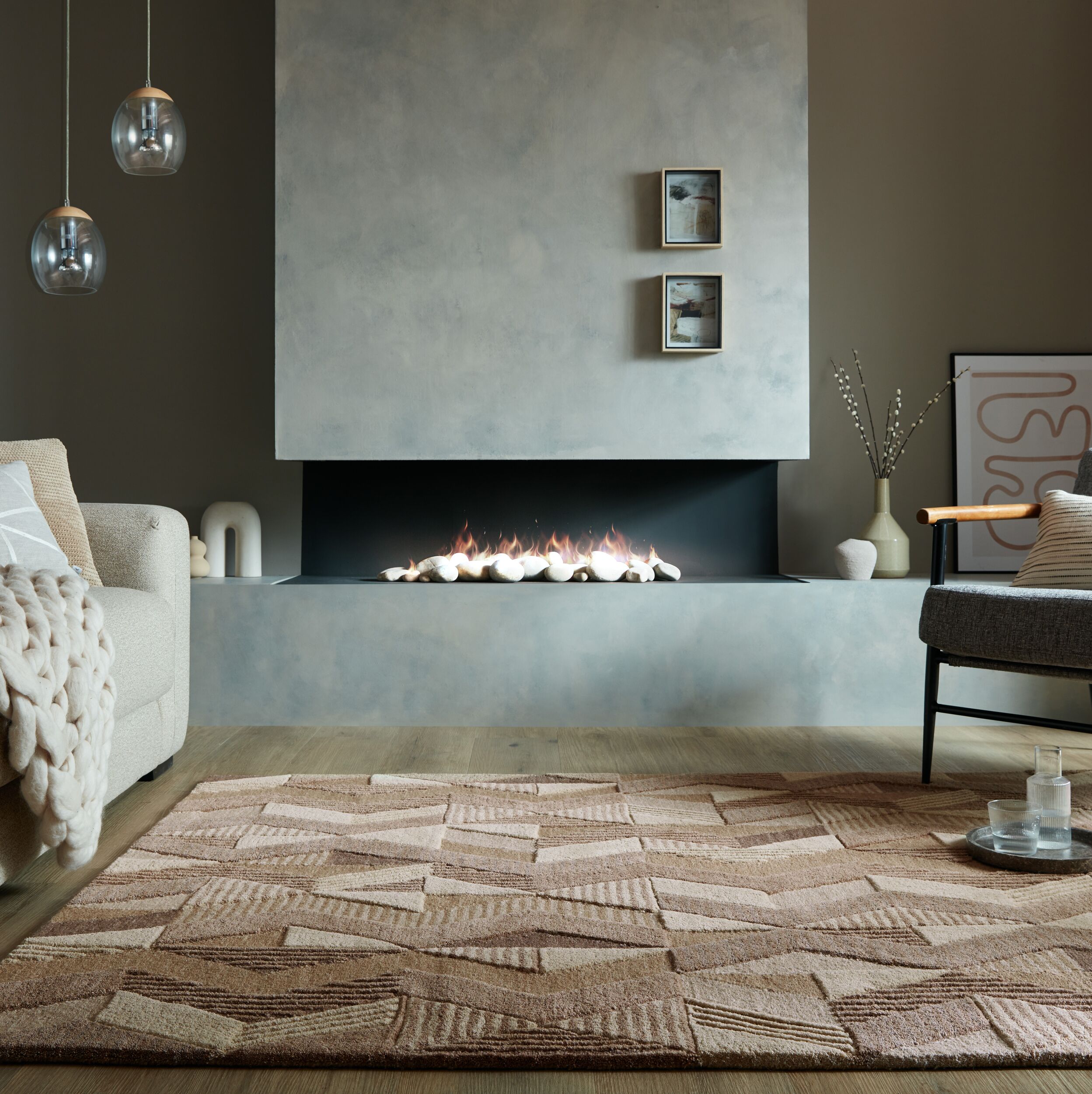 flair-rugs-asher-geometric-modern-wool-teppich image 1