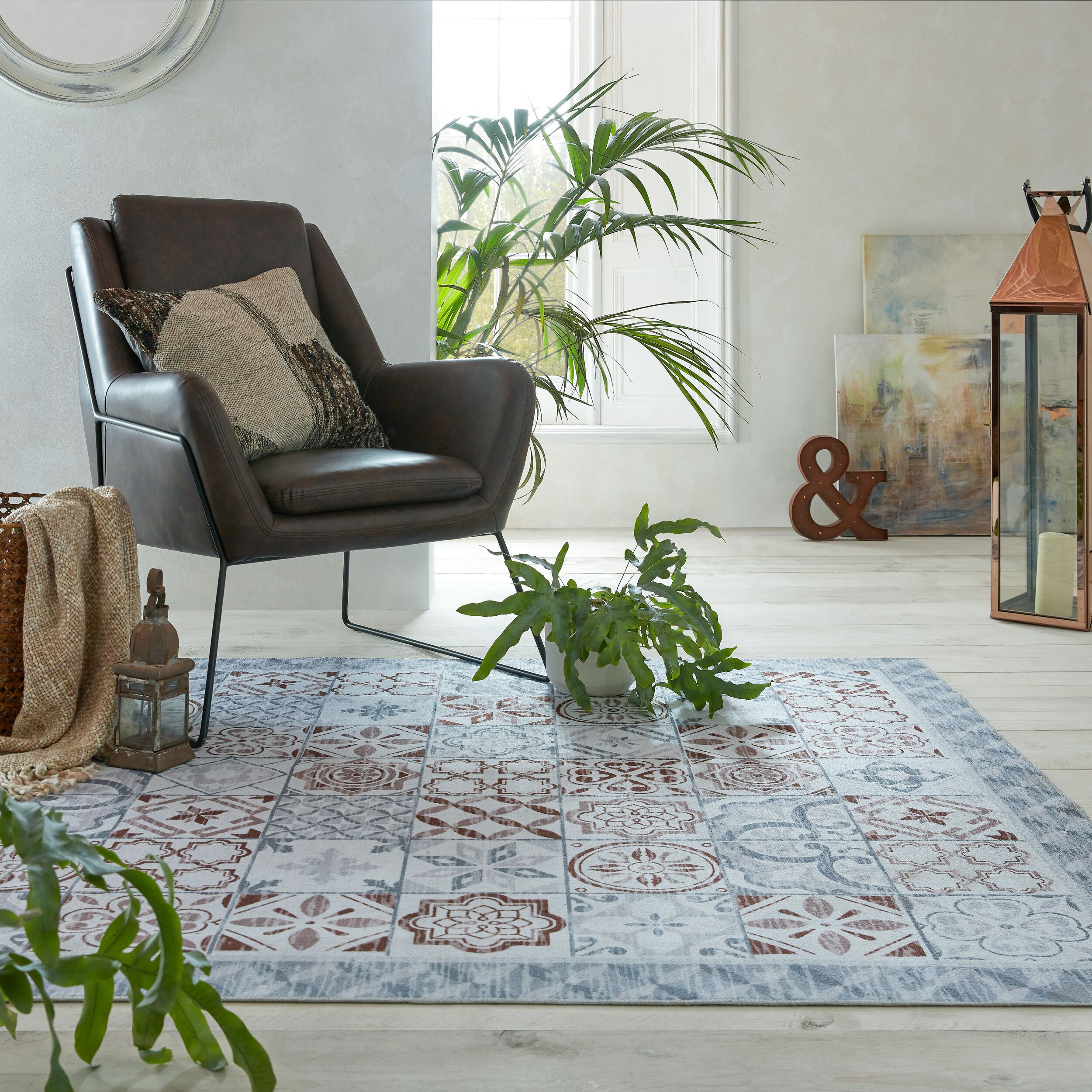 flair-rugs-morton-washable-geometric-teppich image 1