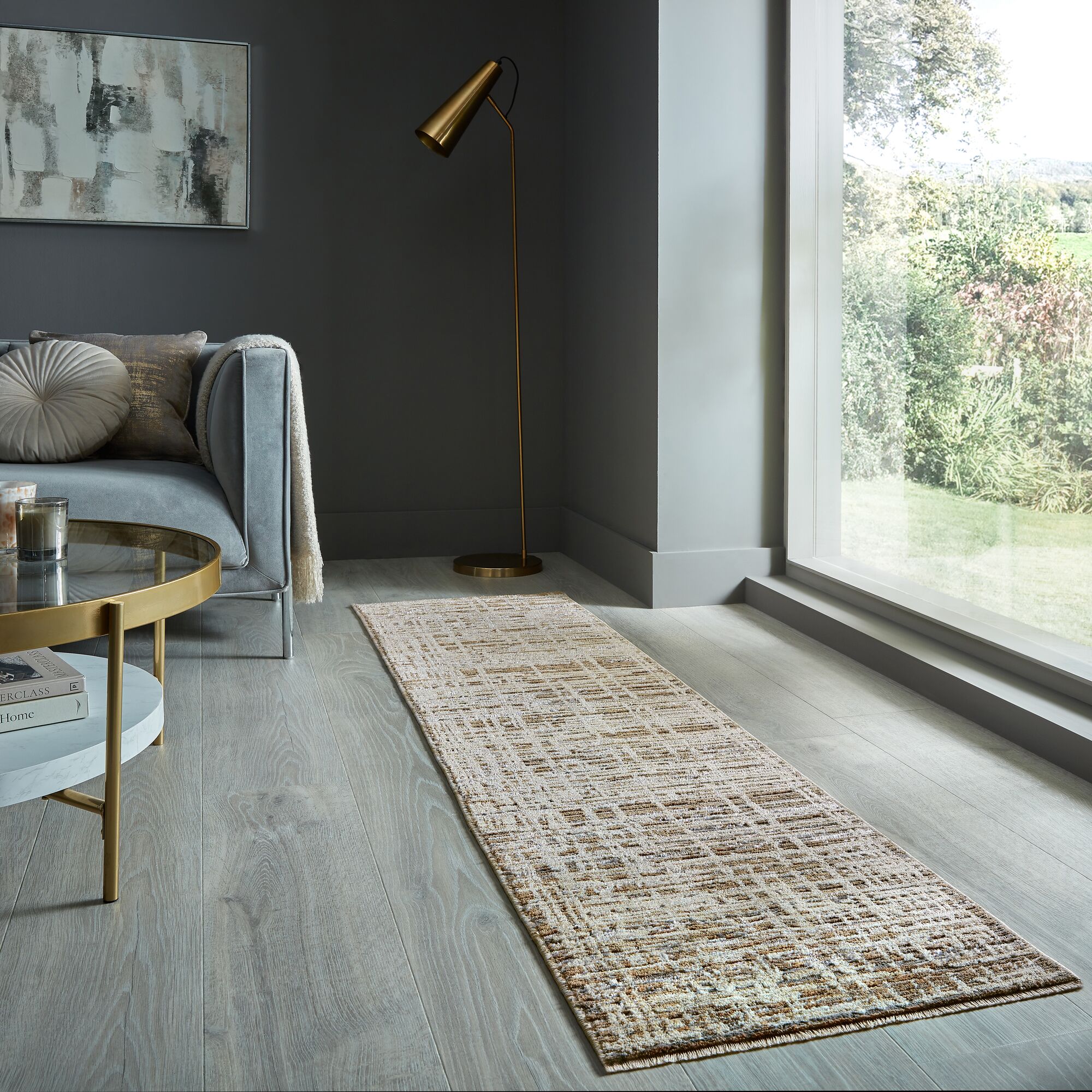 flair-rugs-lattice-linear-recycled-runner-teppichl-ufer image 1