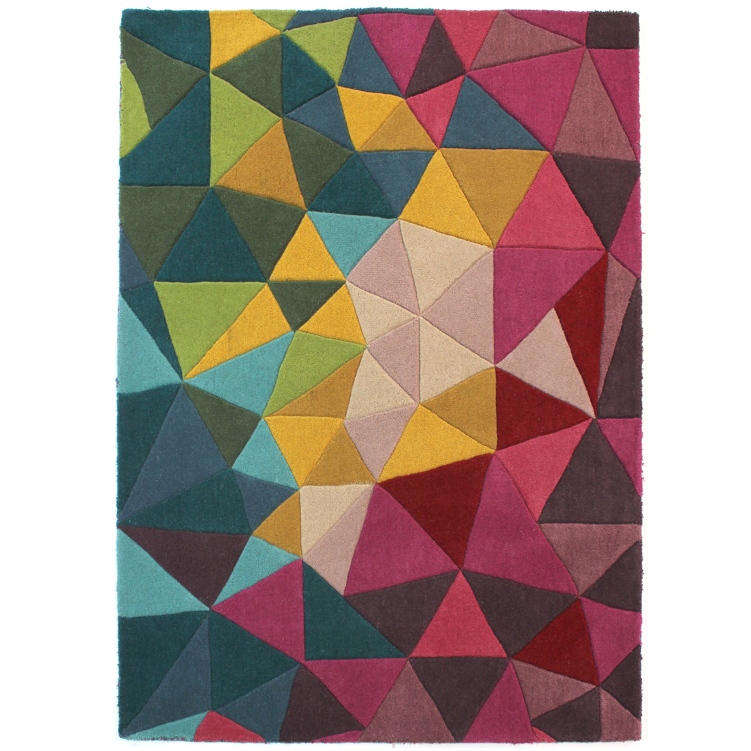 flair-rugs-falmouth-wolle-geometrie-bunt-teppich image 2