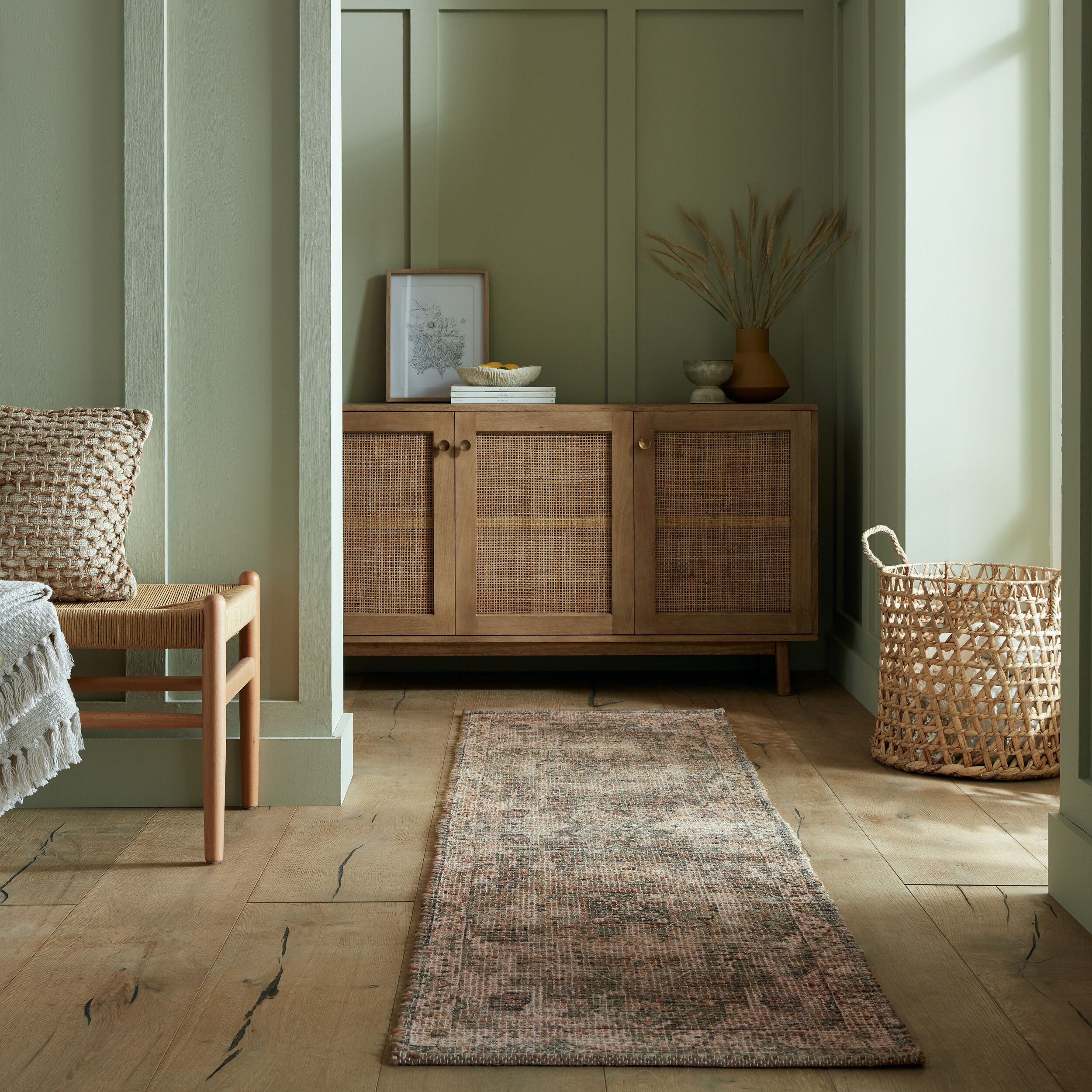 flair-rugs-selena-vintage-jute-l-ufer-bedruckt image 1