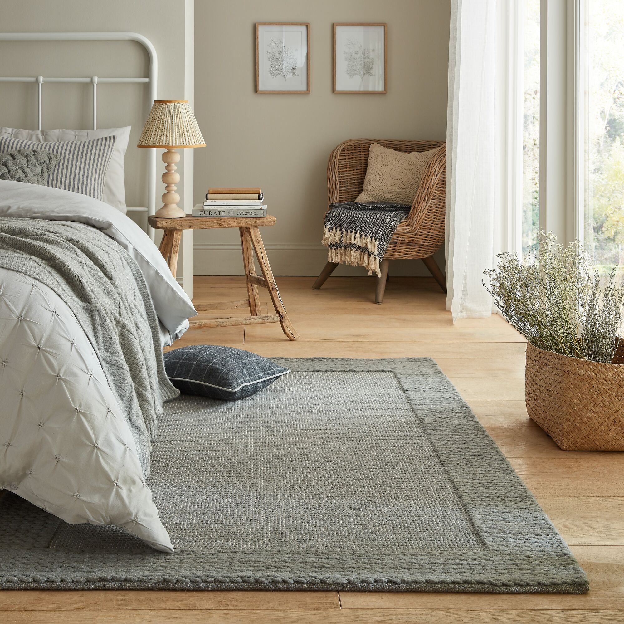 flair-rugs-rue-plait-neutraler-wollmisch-teppich image 5