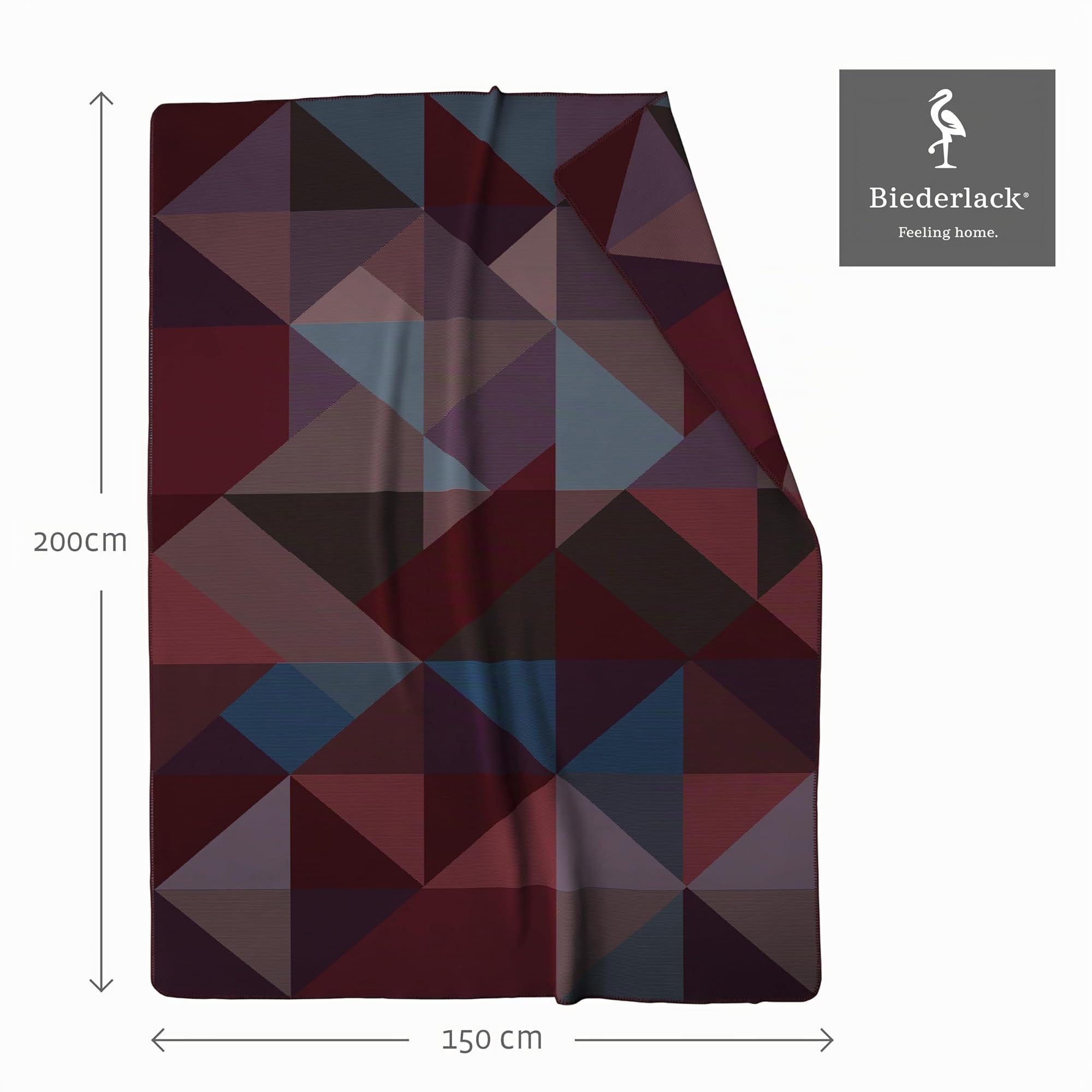 biederlack-purple-geometric-kuscheldecke-150x200-cm image 3