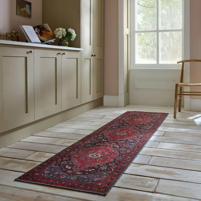 flair-rugs-medallion-washable-traditioneller-l-uferteppich image 1