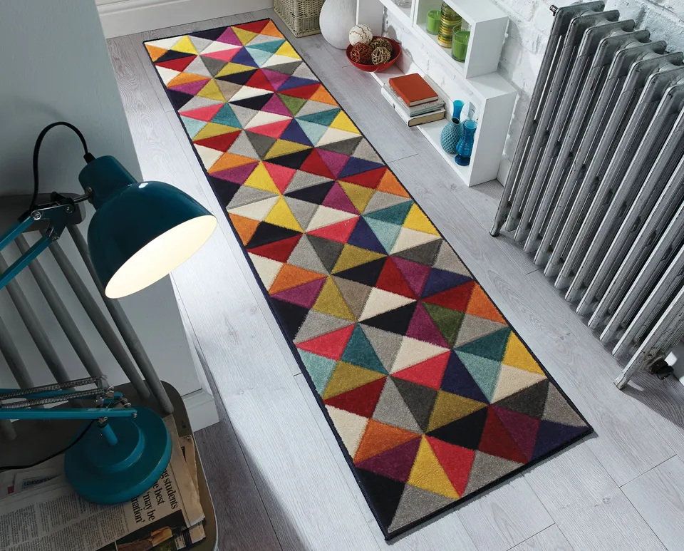 flair-rugs-samba-geometrischer-bunter-l-ufer-teppich image 1