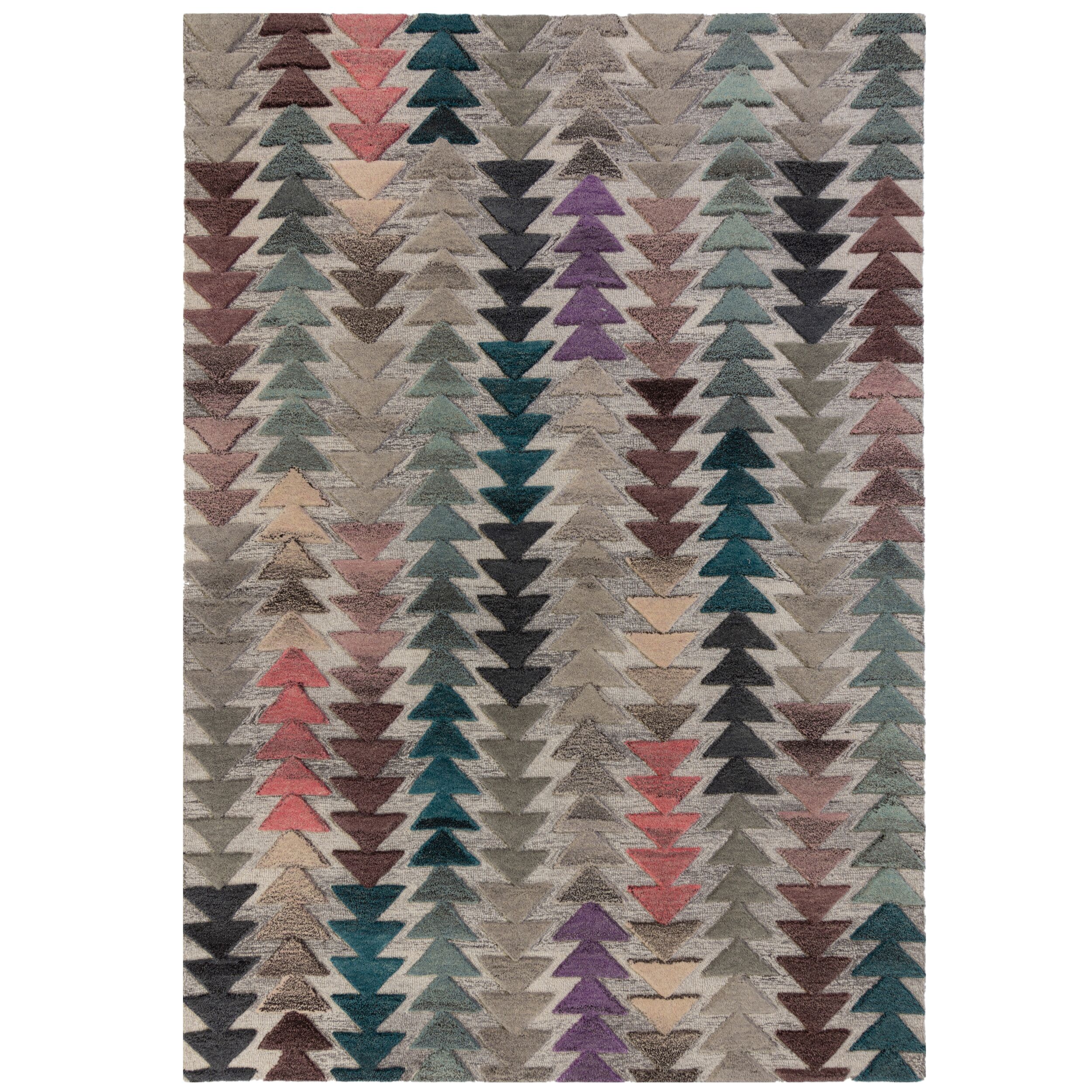 flair-rugs-archer-geometric-wool-multi-wollteppich image 2