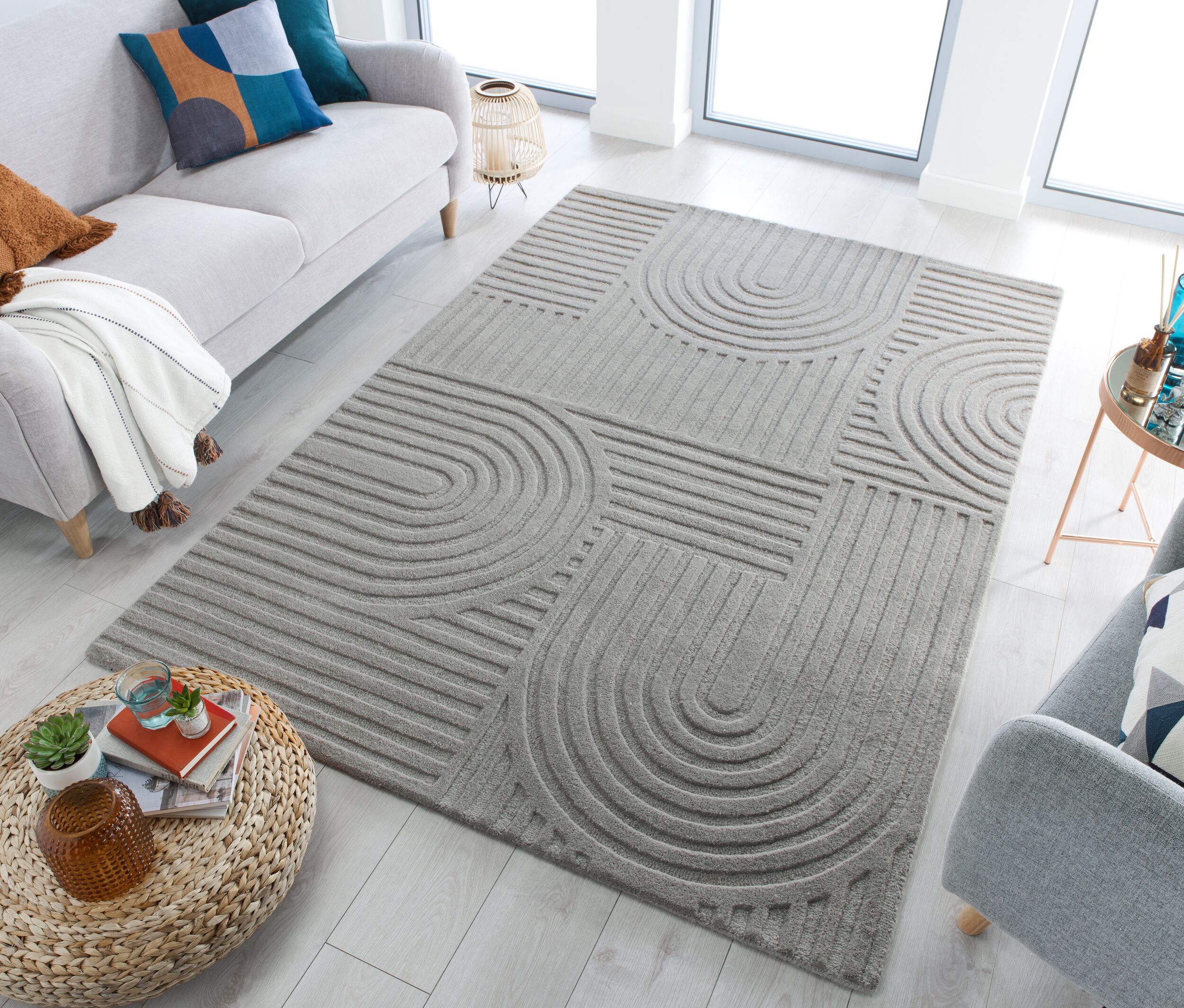 flair-rugs-zen-garden-modern-wool-wollteppich image 4