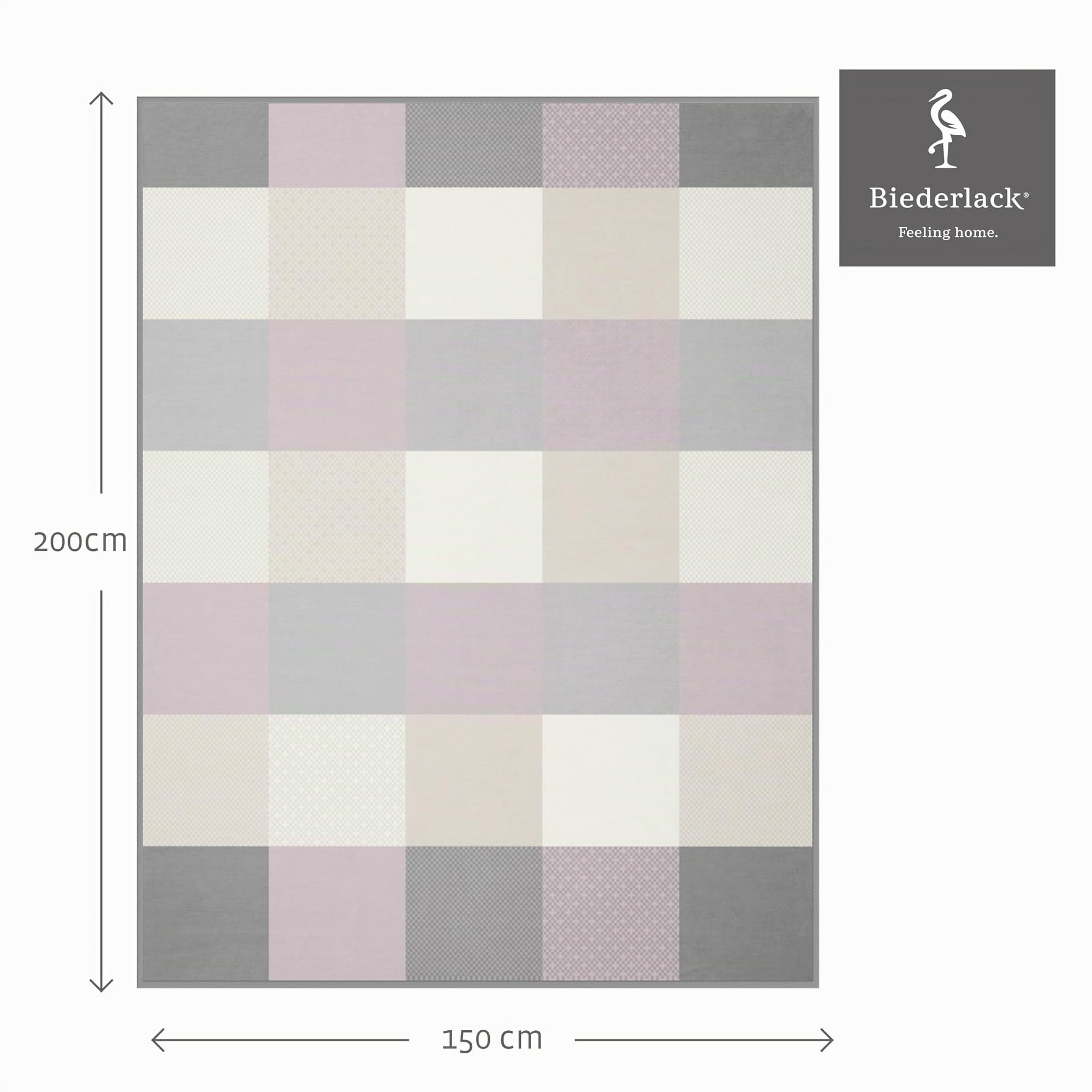 biederlack-pastell-karo-kuscheldecke-150x200-cm image 2