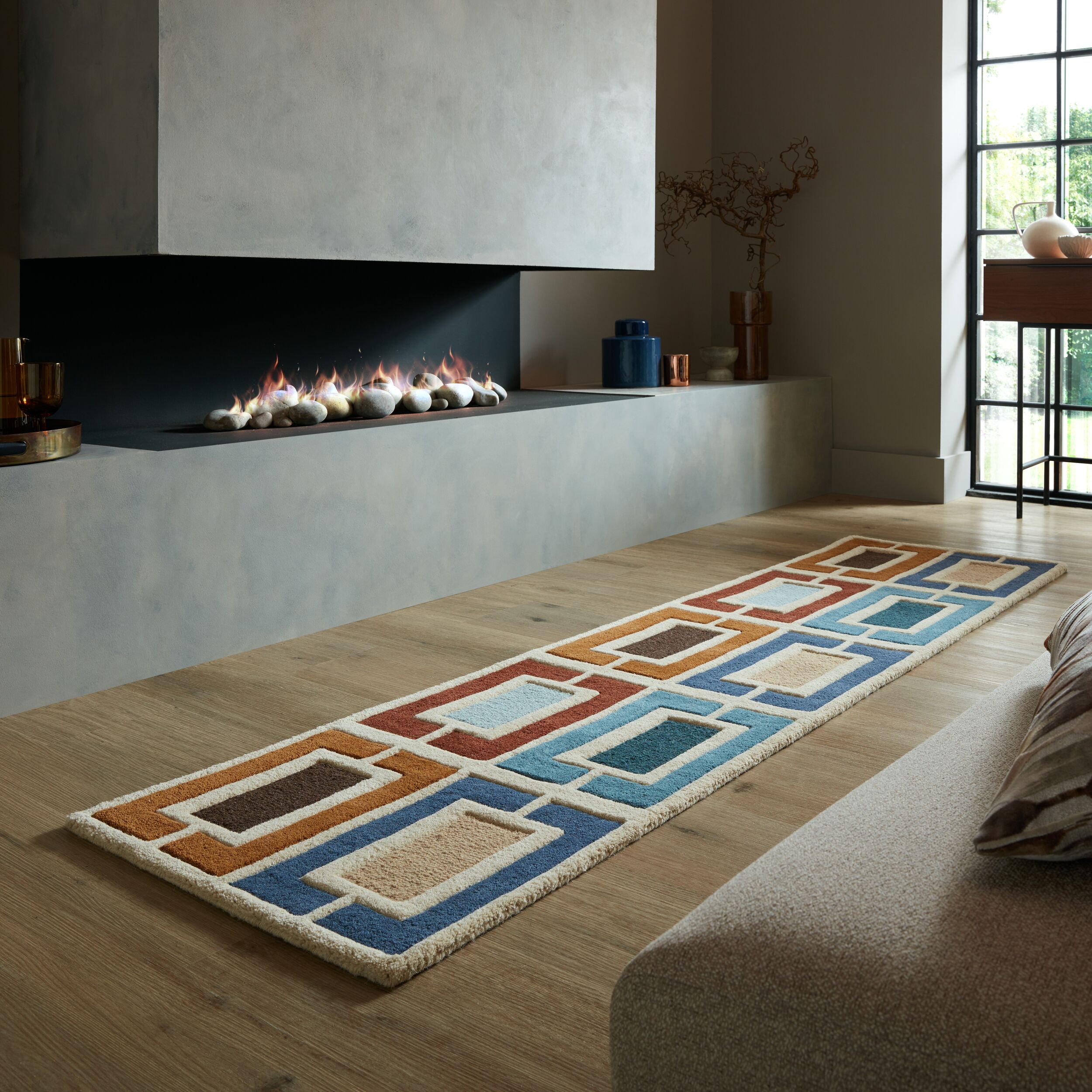 flair-rugs-retro-blocks-woll-l-ufer-geschnitzt image 3