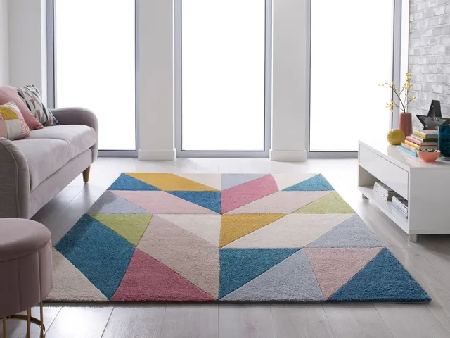 flair-rugs-metro-bunt-geometrisch-teppich image 1
