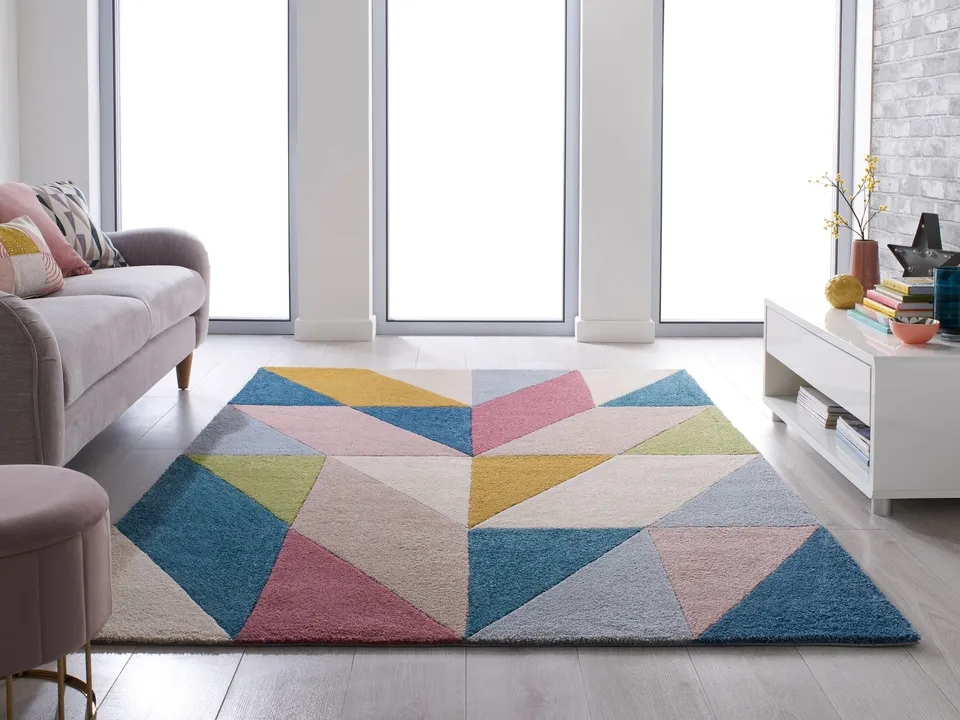 flair-rugs-metro-bunt-geometrisch-teppich image 1