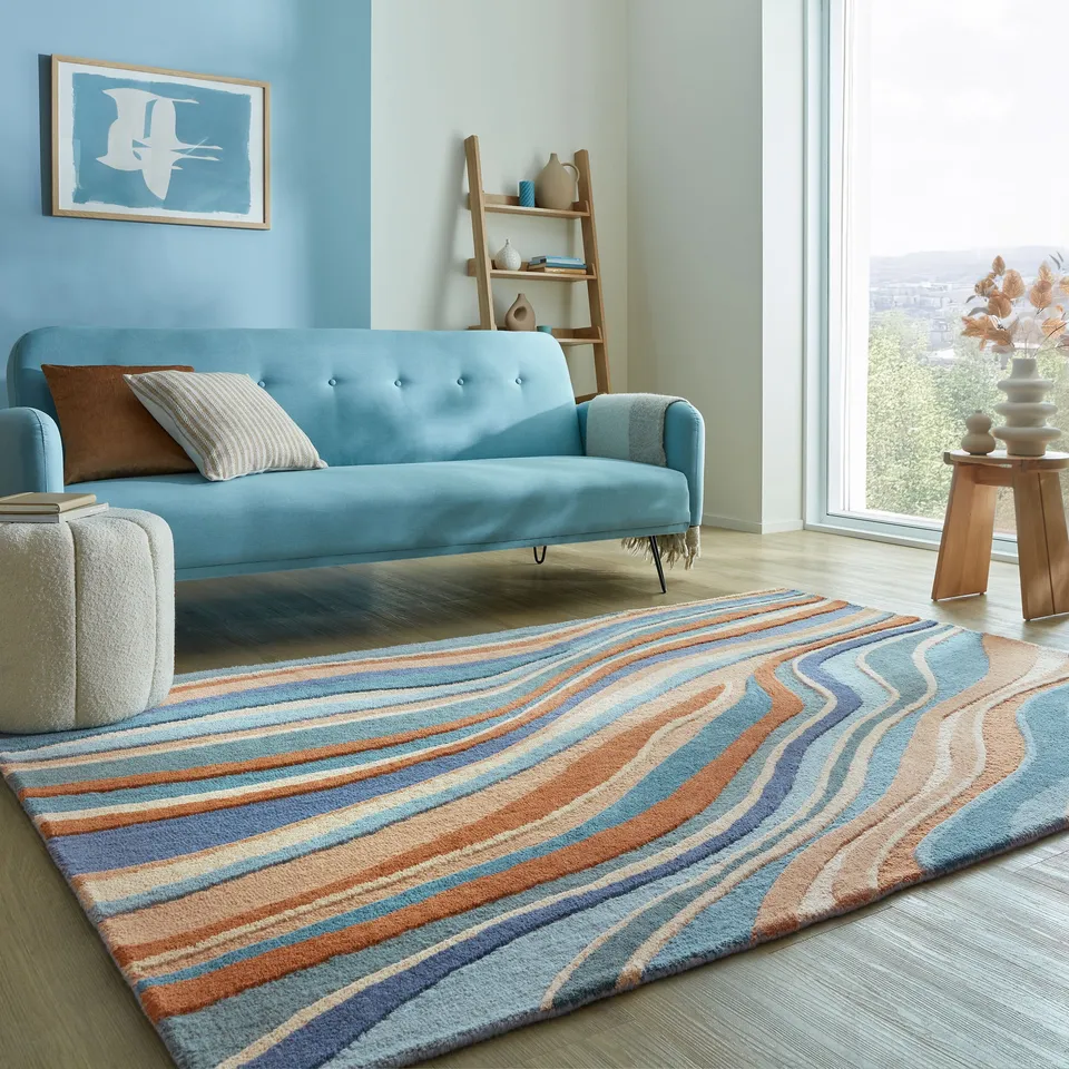 flair-rugs-abstract-flow-wollteppich-abstrakt image 1
