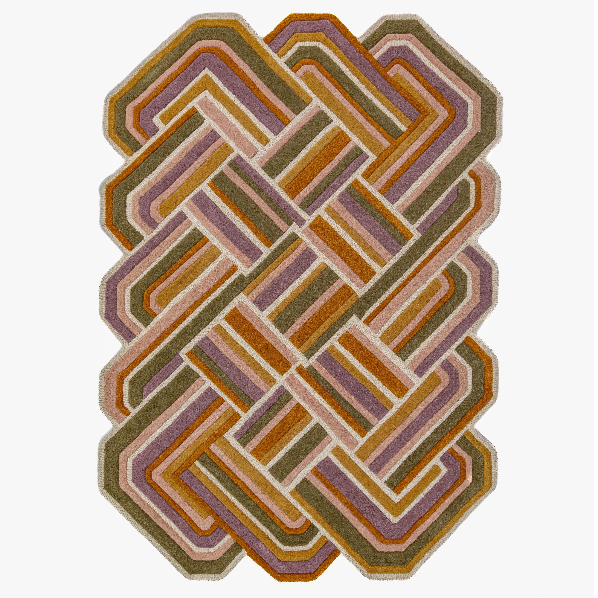 flair-rugs-lattice-shaped-wollteppich-formteppich image 2