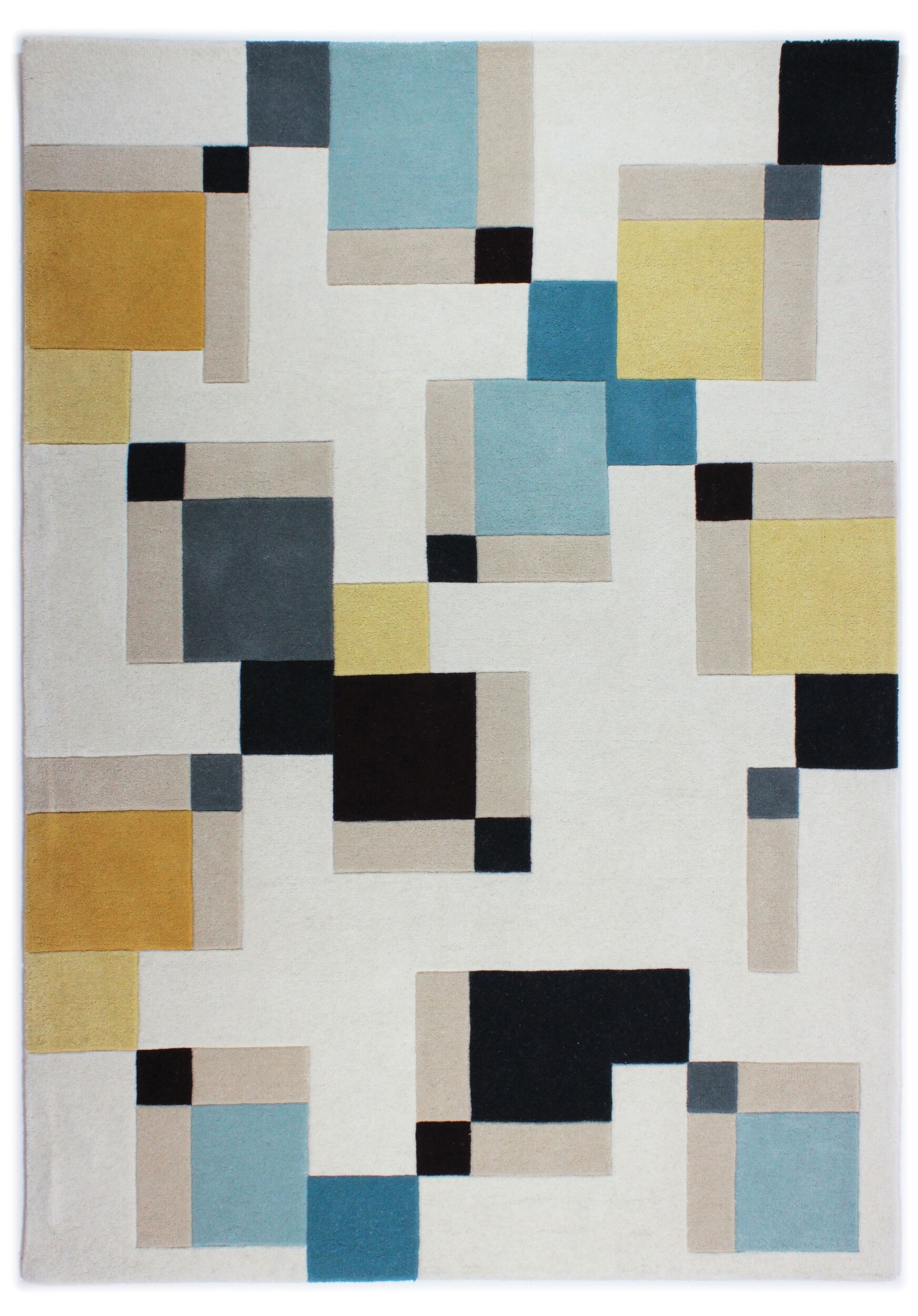 flair-rugs-abstract-blocks-wollteppich image 2