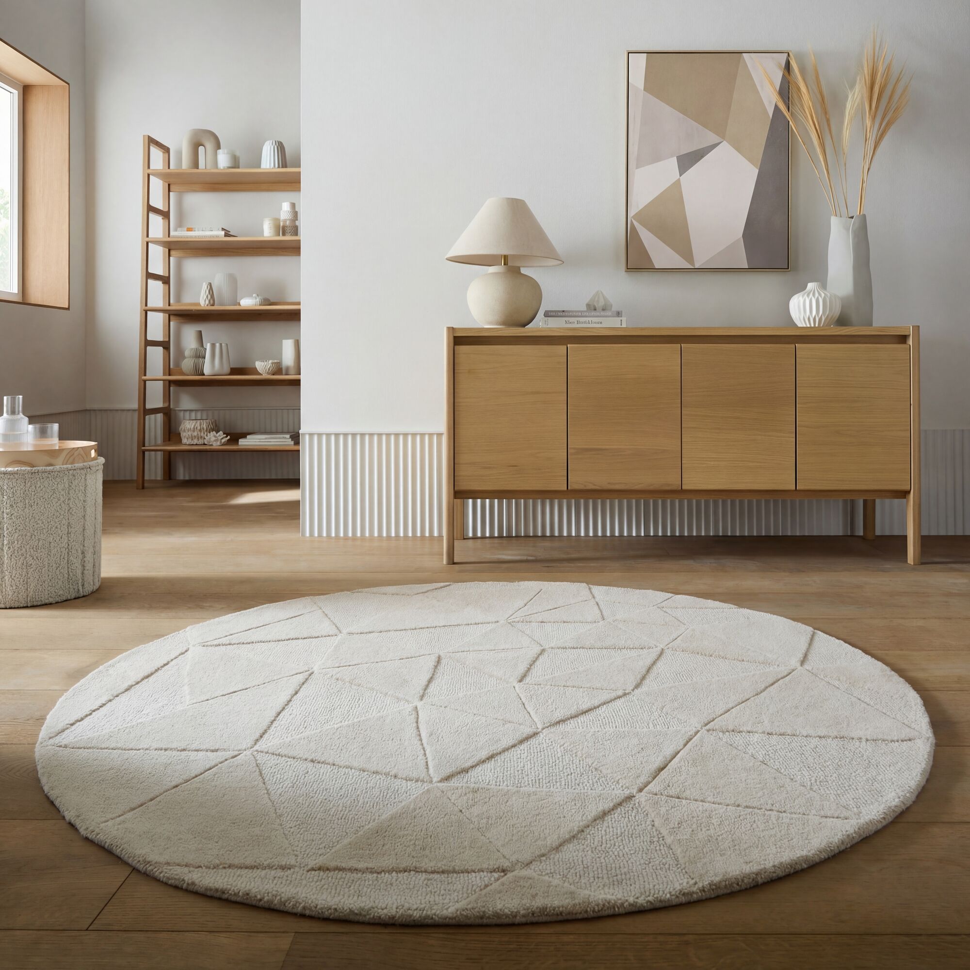 flair-rugs-shard-woll-teppich-geometrischer-kreis image 3