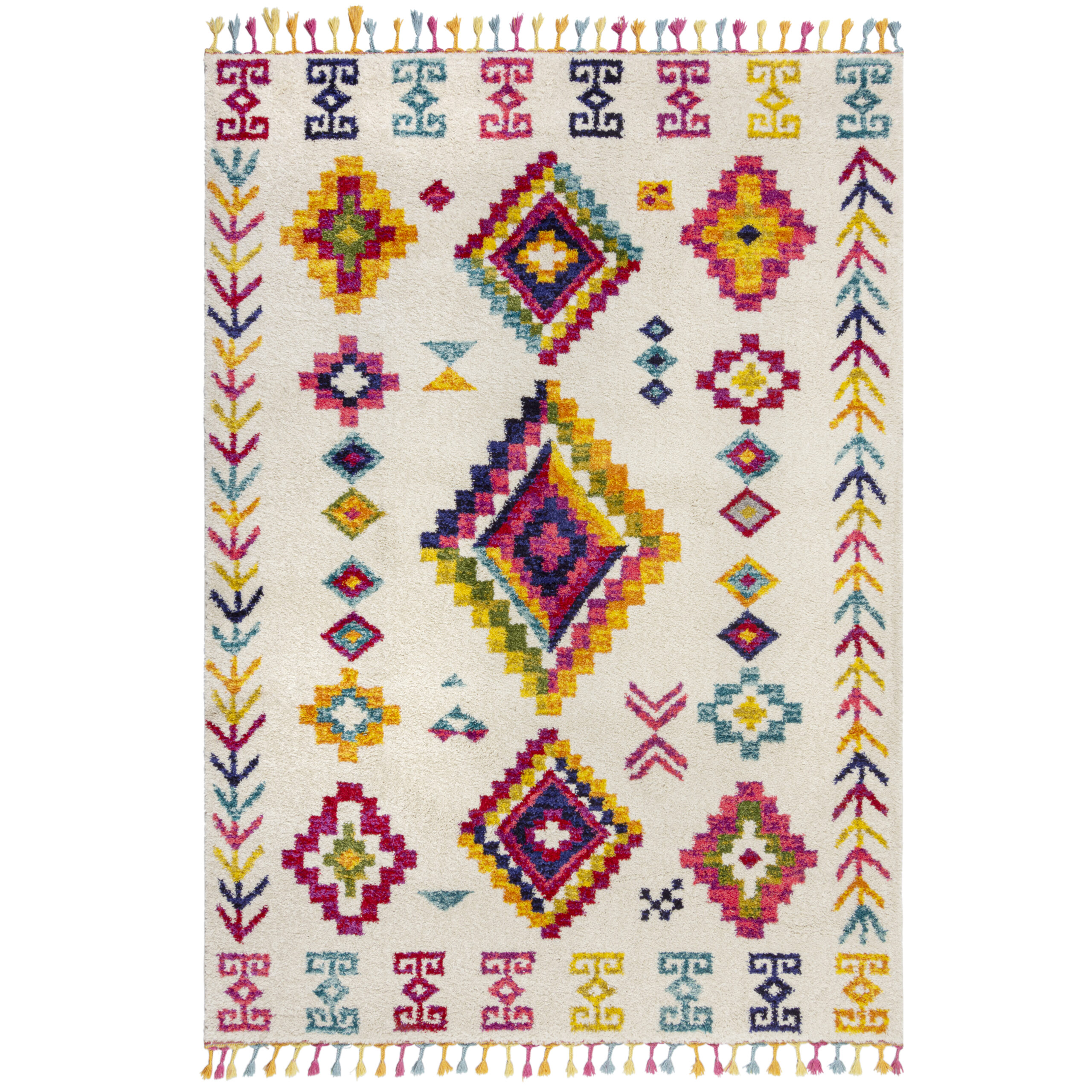 flair-rugs-coyote-berber-shaggy-bunter-hochflorteppich image 2