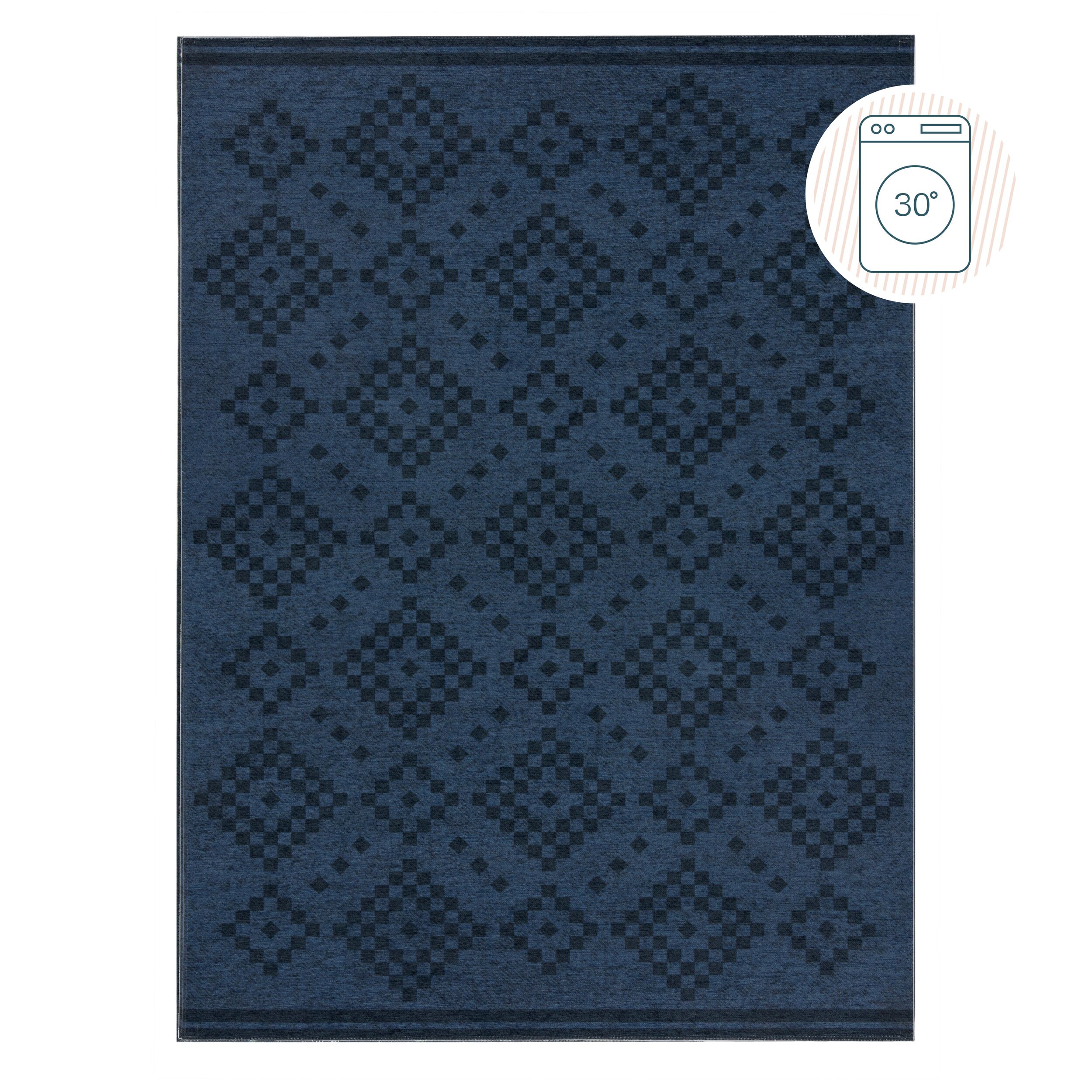flair-rugs-eve-trellis-geometric-waschbarer-2-lagen-teppich image 2