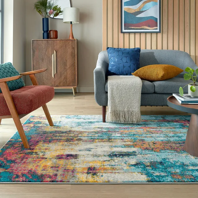 flair-rugs-abstraction-modern-multi-designteppich image 1