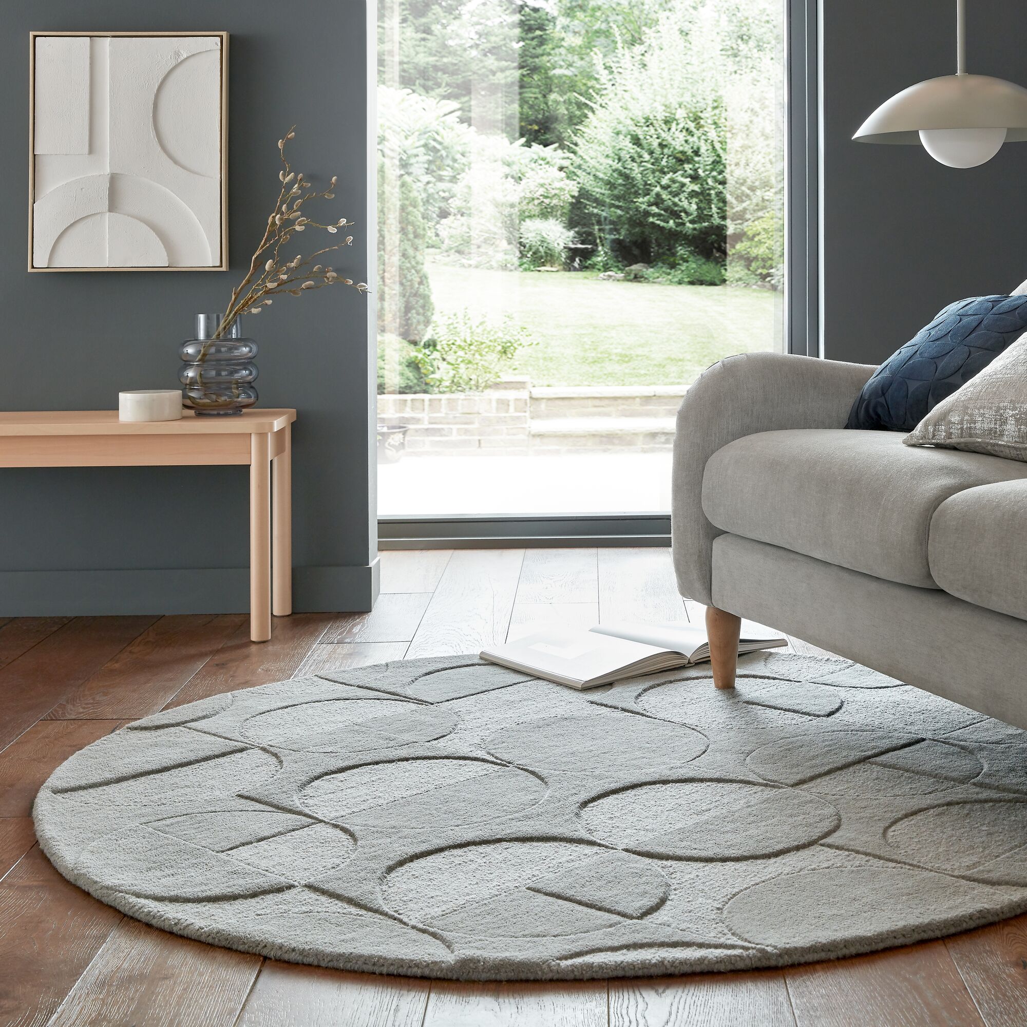 flair-rugs-gigi-wollteppich-geometrischer-kreis-naturfaser-teppich image 5