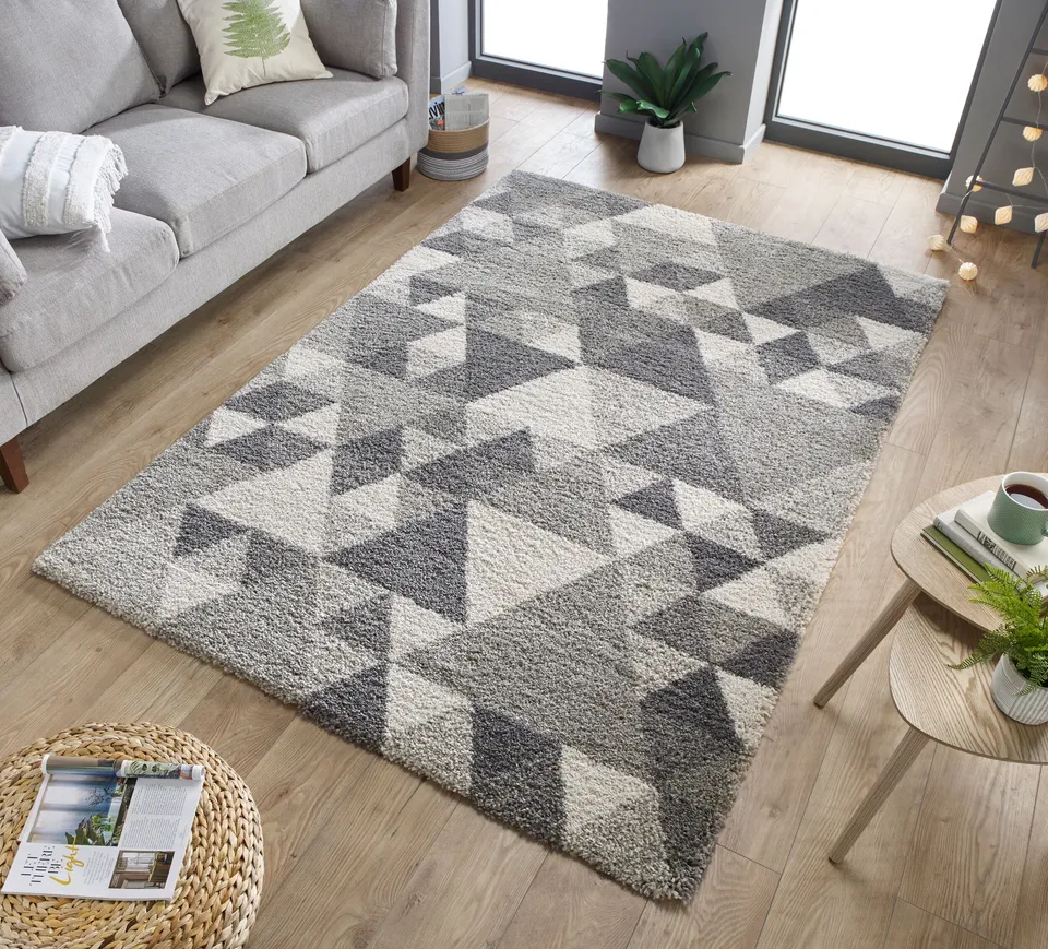 flair-rugs-nuru-shaggy-geometrie-teppich image 1