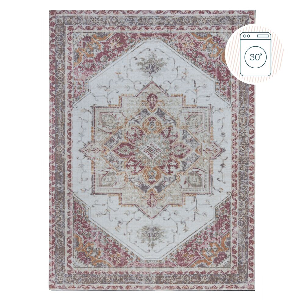 flair-rugs-elsie-vintage-waschbarer-teppich-2-lagig image 2
