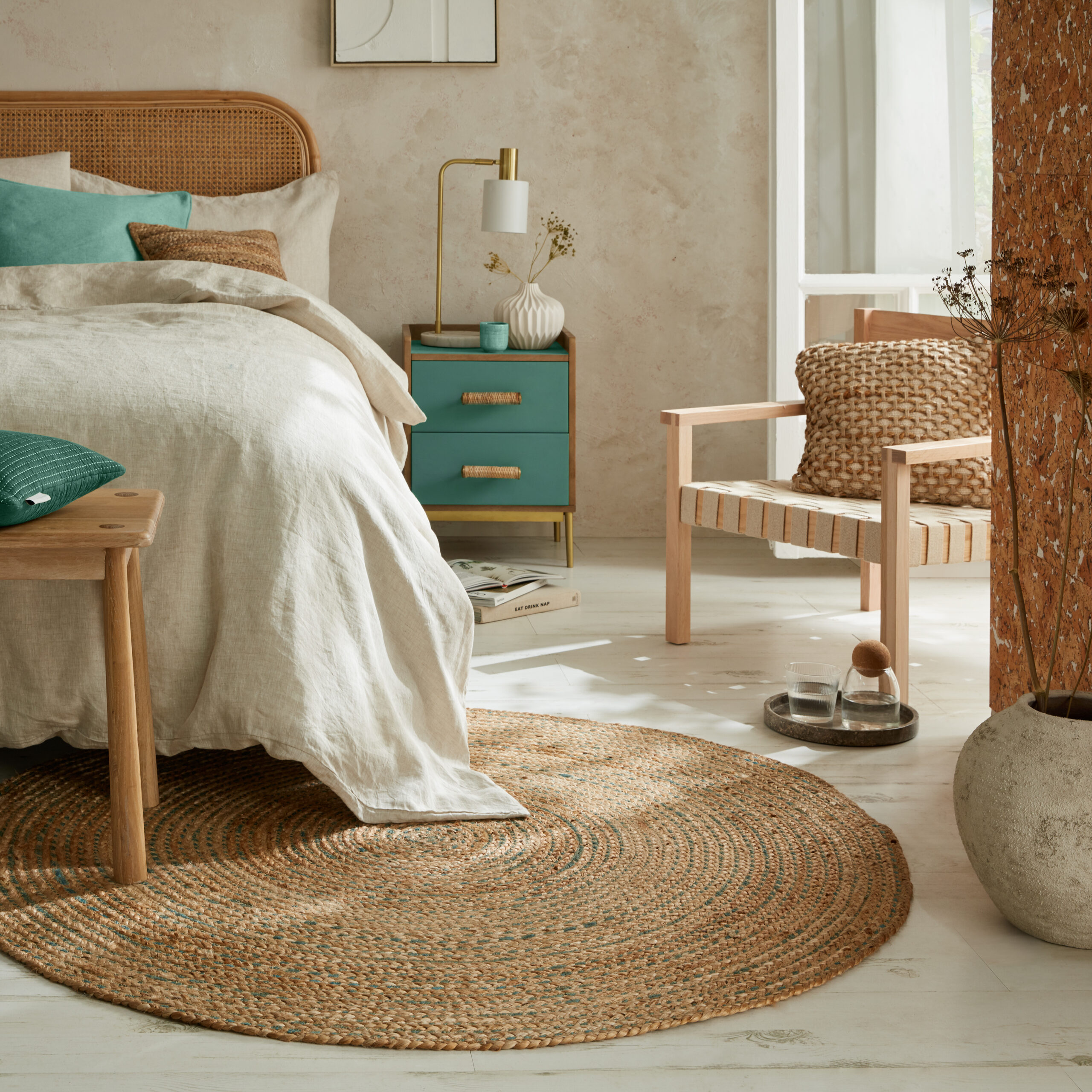 flair-rugs-capri-jute-rundteppich-circle image 3