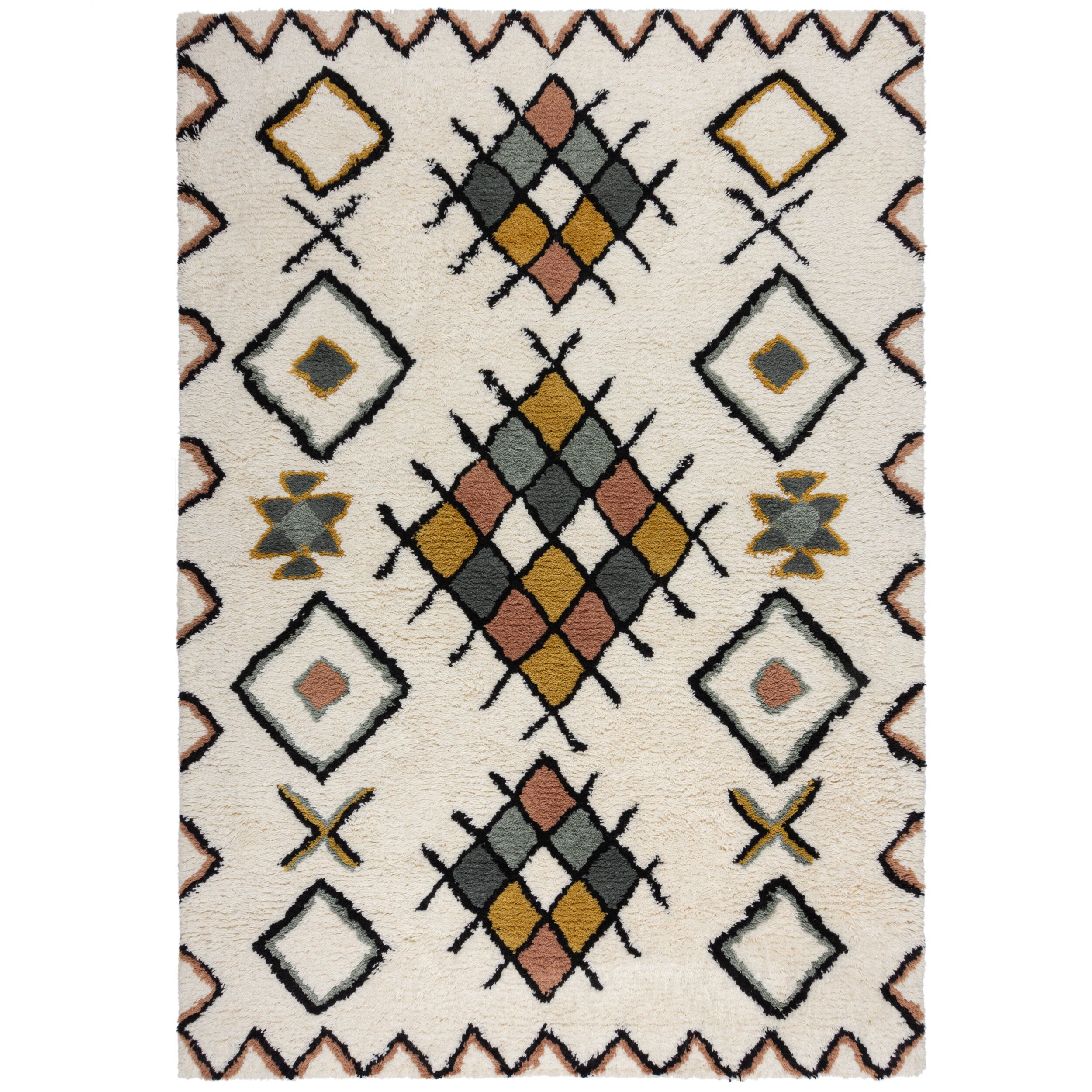 flair-rugs-midar-shaggy-berber-wollteppich image 2