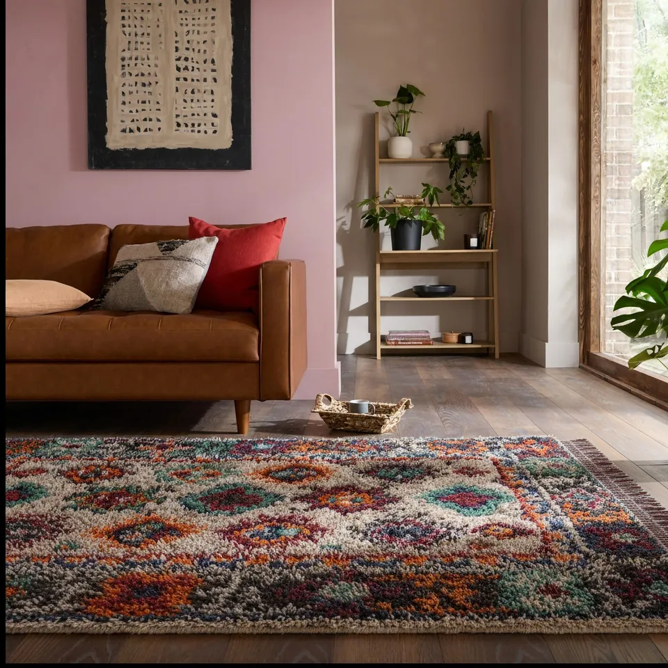 flair-rugs-lia-shaggy-berber-teppich image 1