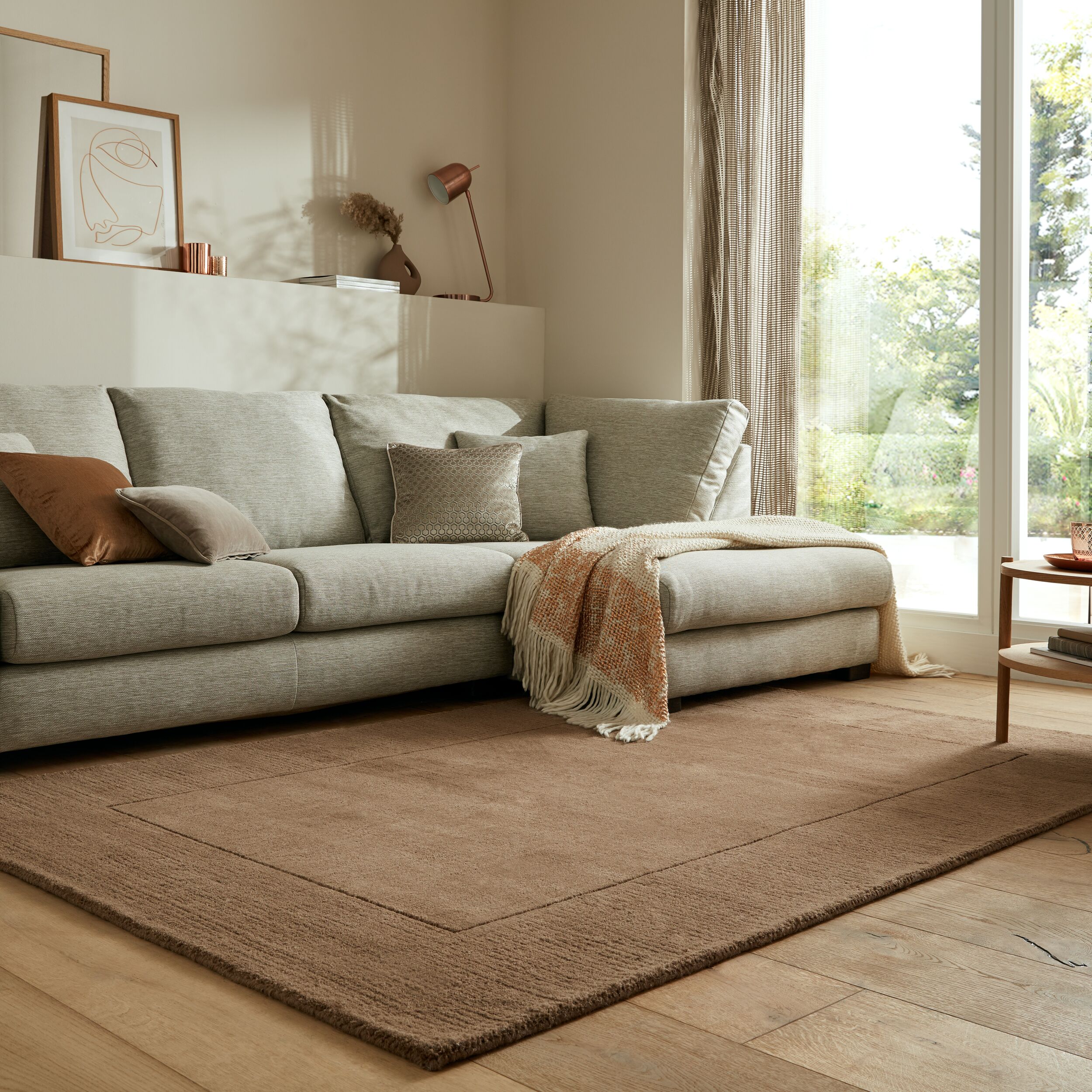 flair-rugs-textured-wool-border-teppich image 4