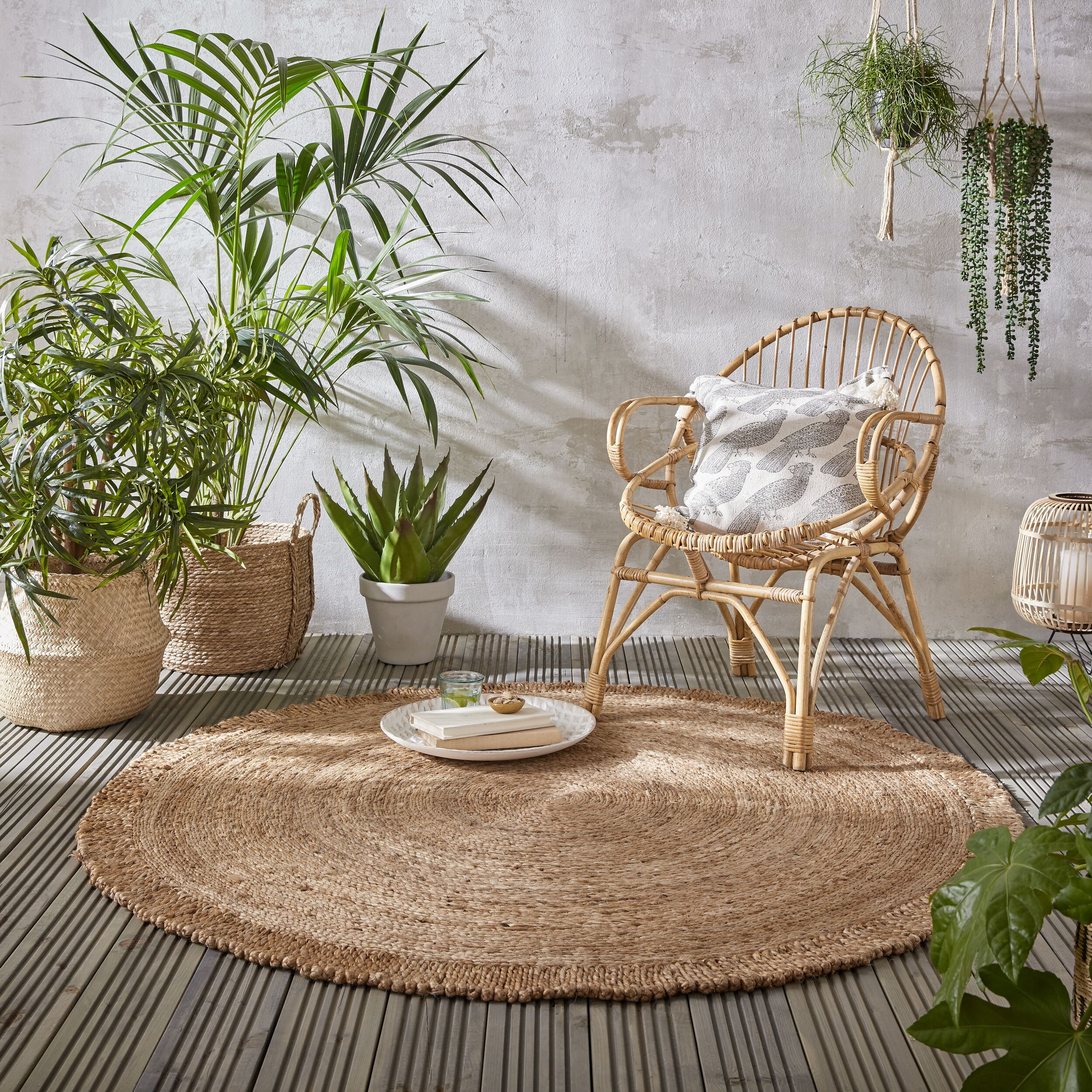 flair-rugs-eta-jute-rundteppich-naturfaser image 1