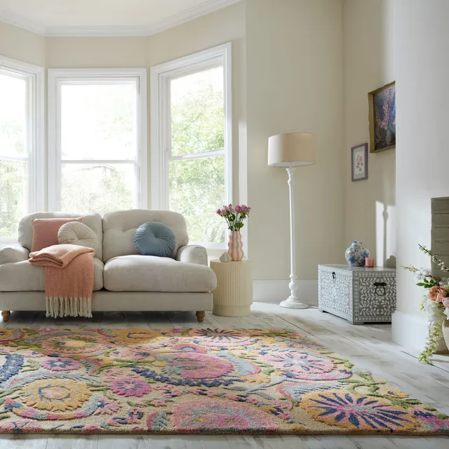flair-rugs-amira-floral-wollteppich image 1