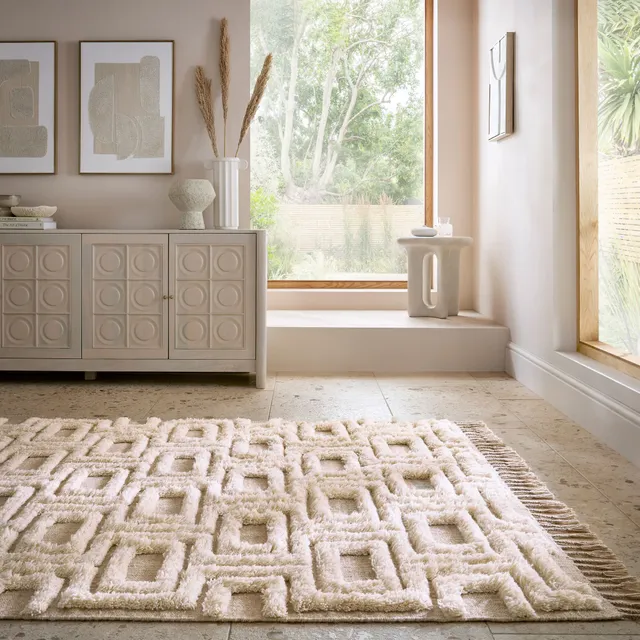 flair-rugs-greek-key-shaggy-wollmix-teppich image 1