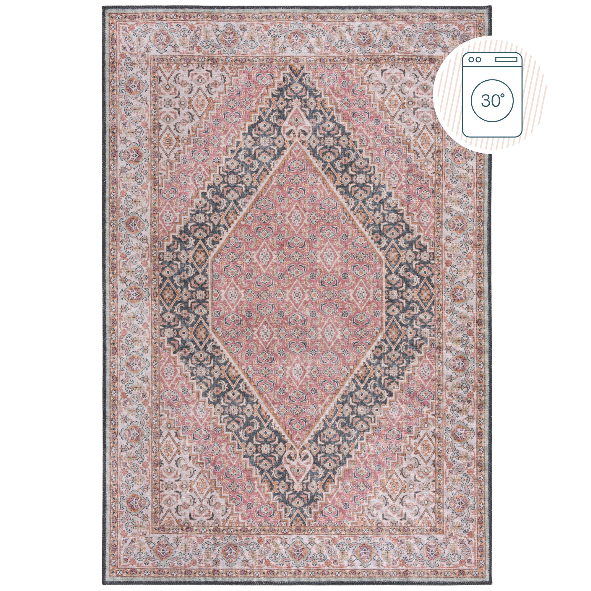 flair-rugs-briony-washable-traditional-teppich image 2