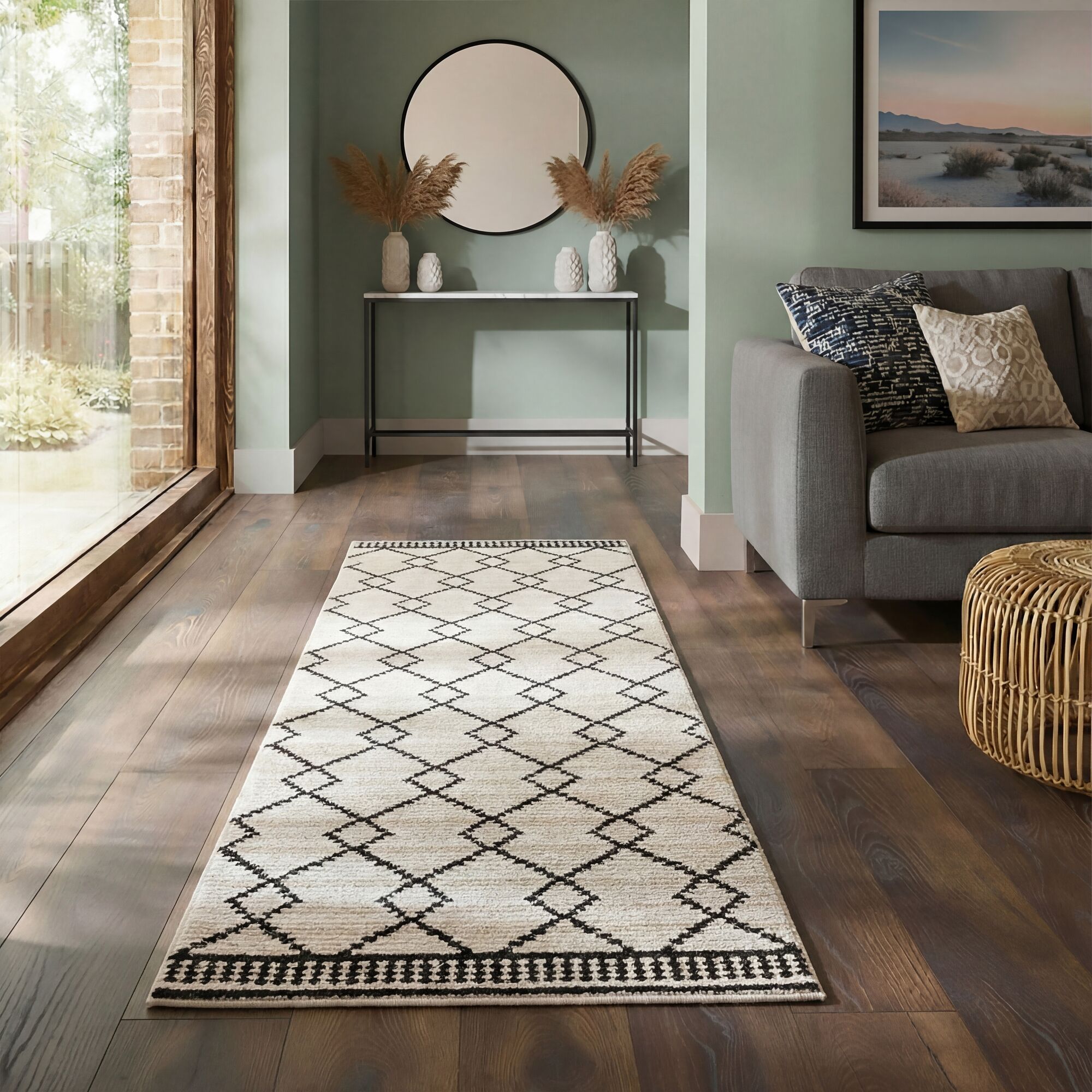 flair-rugs-allia-diamond-berber-l-ufer image 1