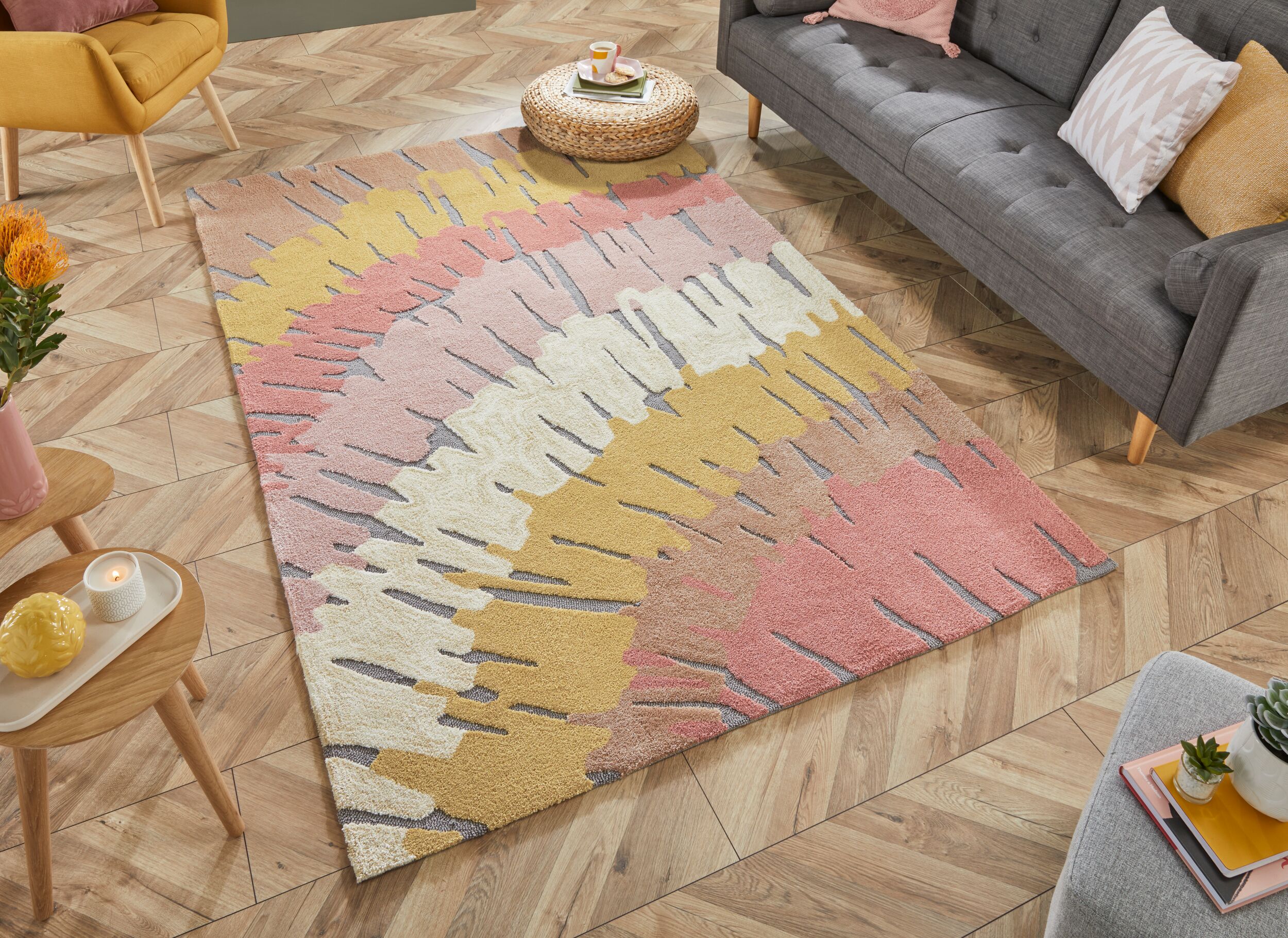 flair-rugs-woodgrain-abstract-design-teppich image 4