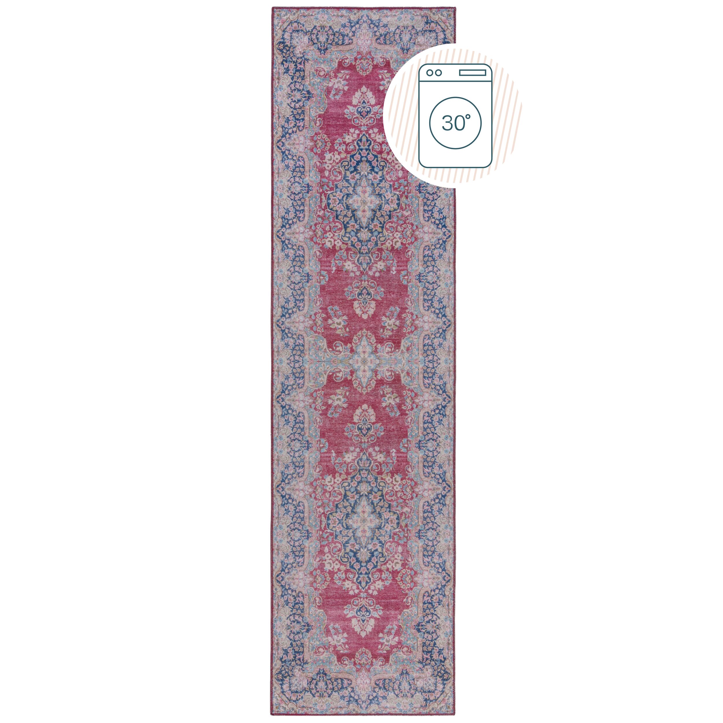 flair-rugs-colby-vintage-waschbarer-l-ufer-teppich image 2